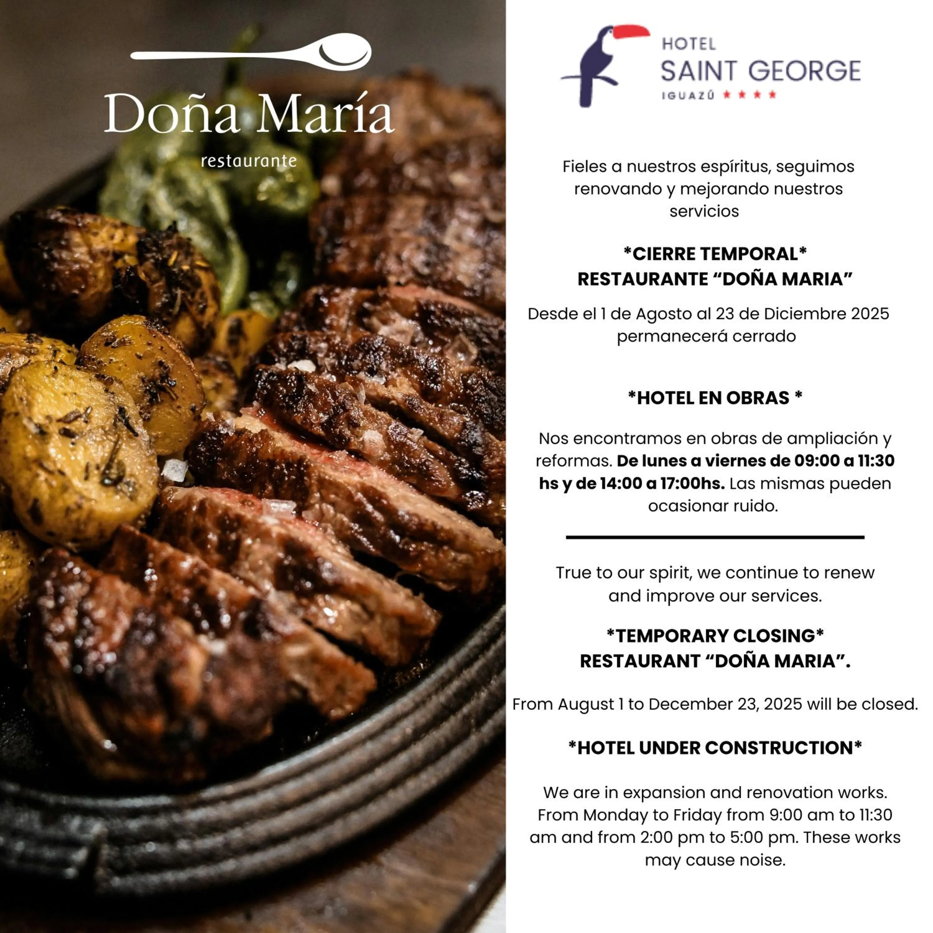 Restaurant/places to eat in Hotel Saint George