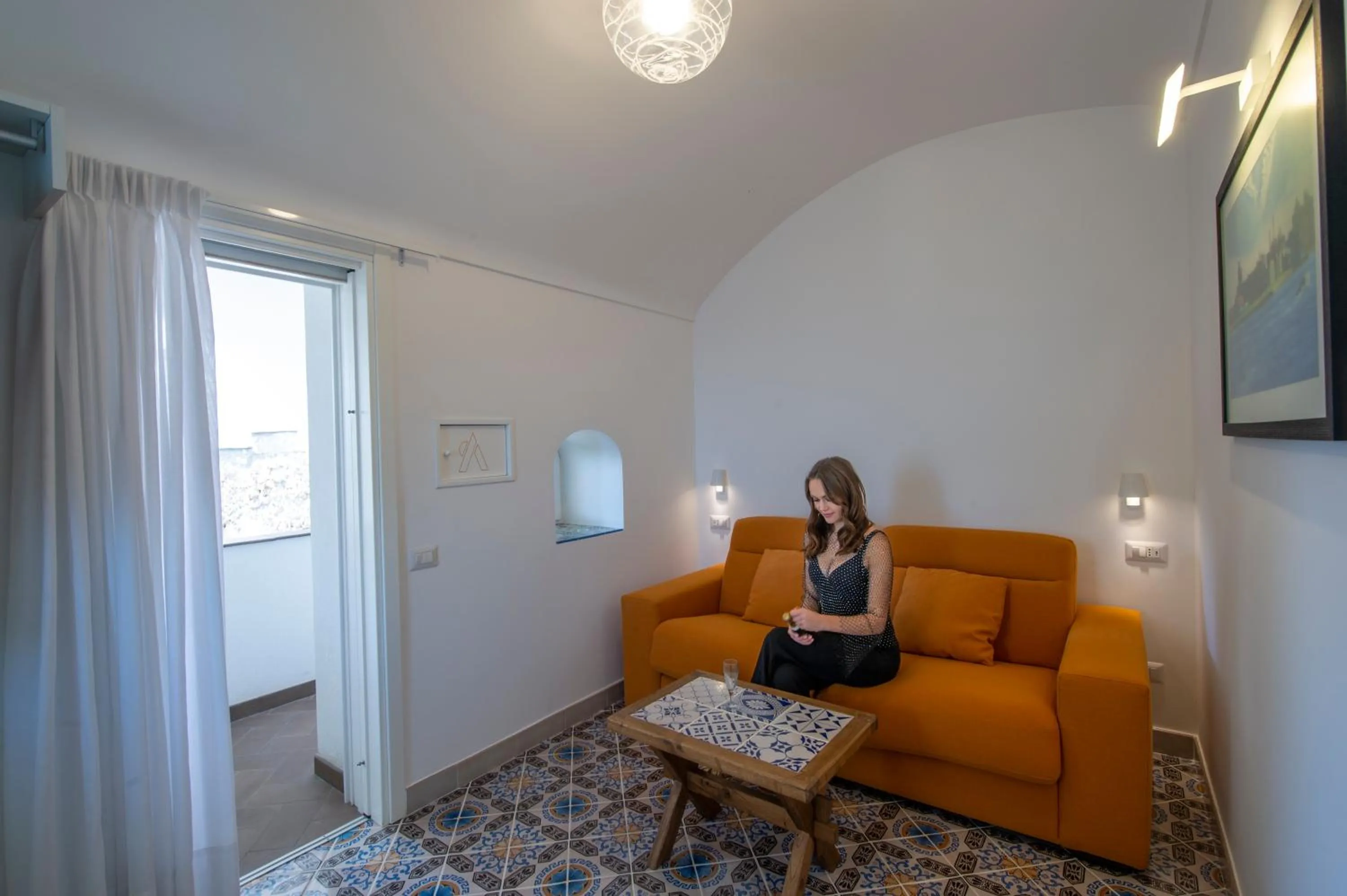Living room in Albadamare Boutique Hotel
