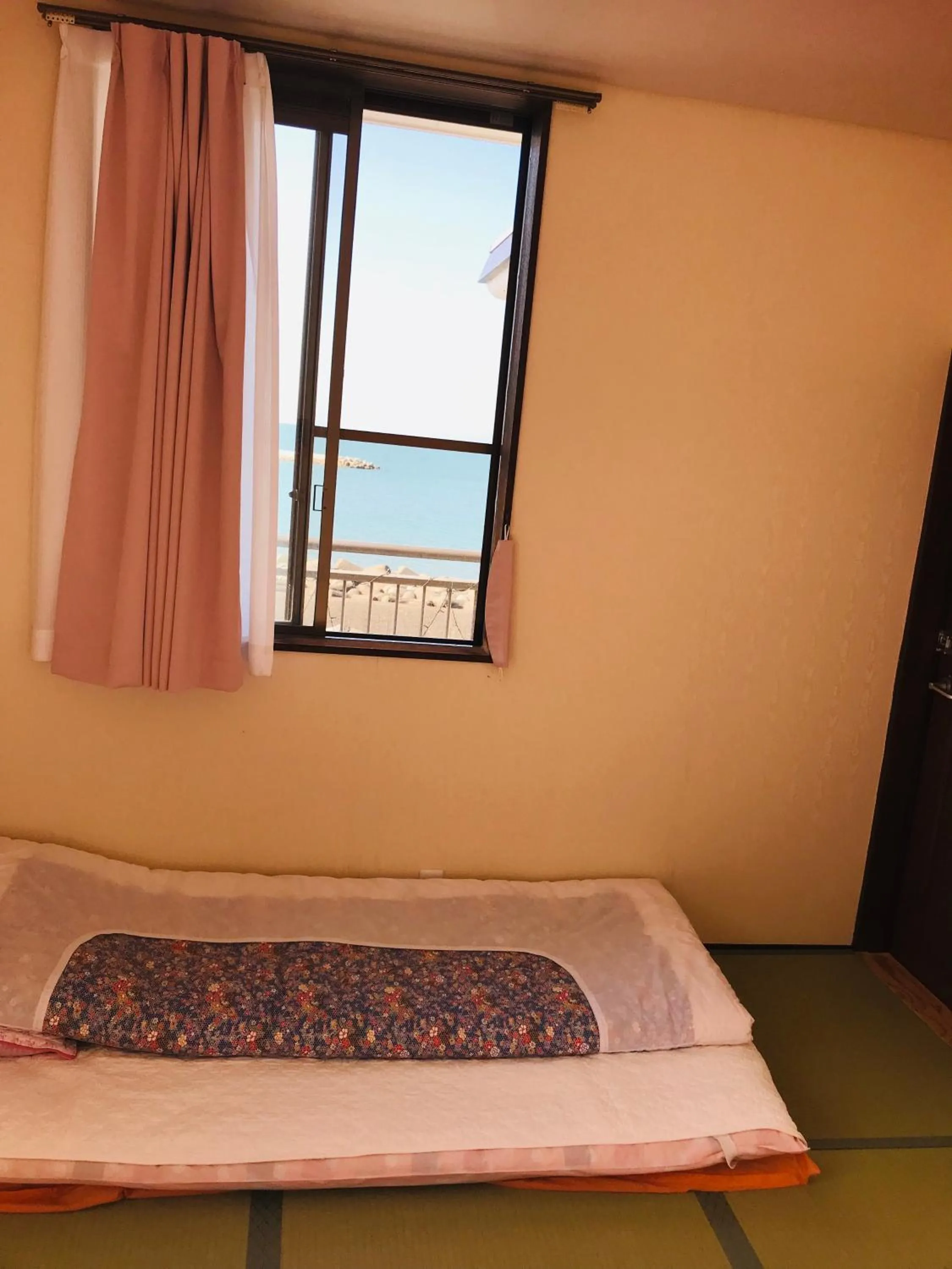 Natural landscape, Bed in Minshuku Kaikeibo