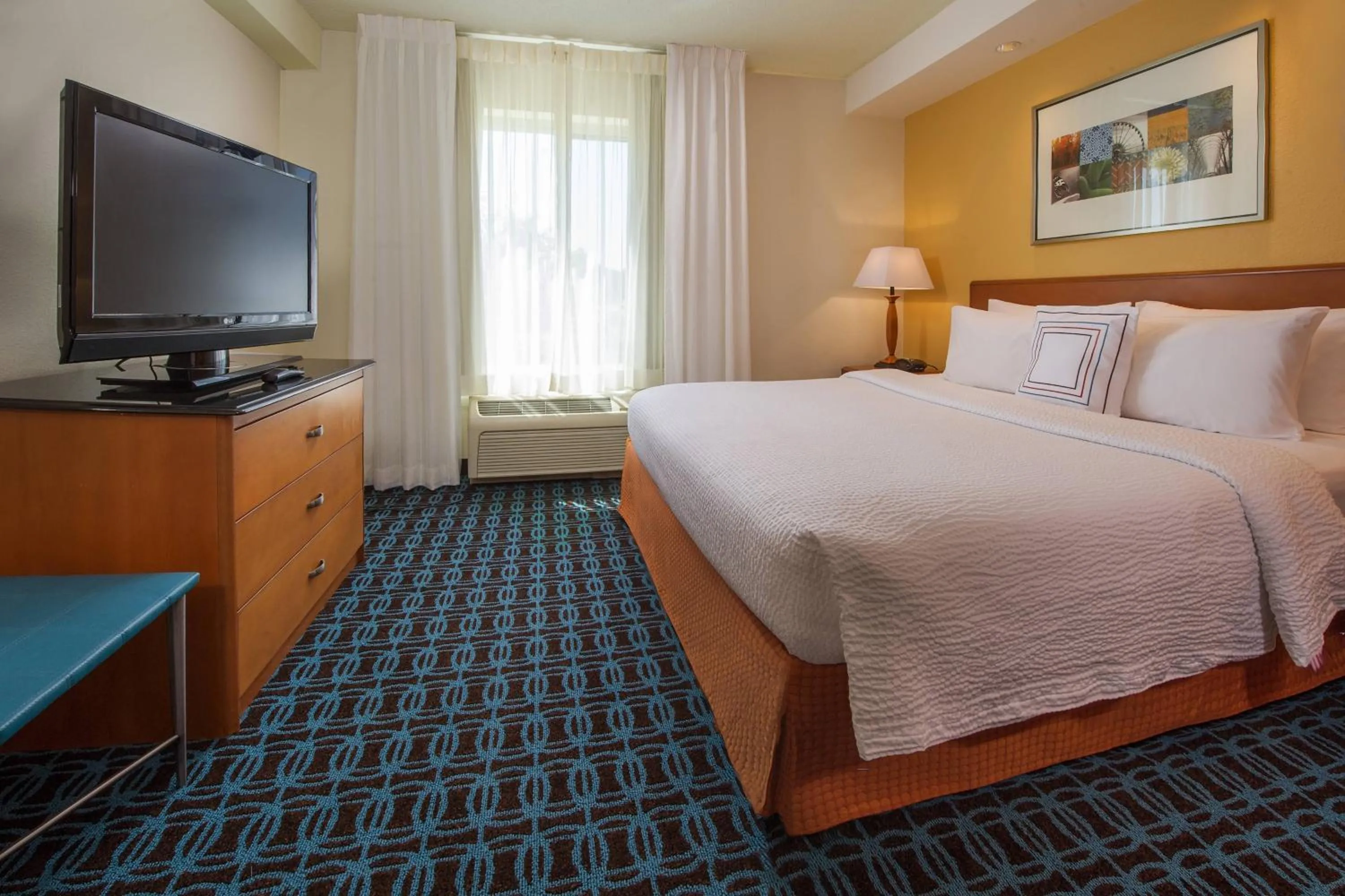 Photo of the whole room, Bed in Fairfield Inn and Suites Wilson