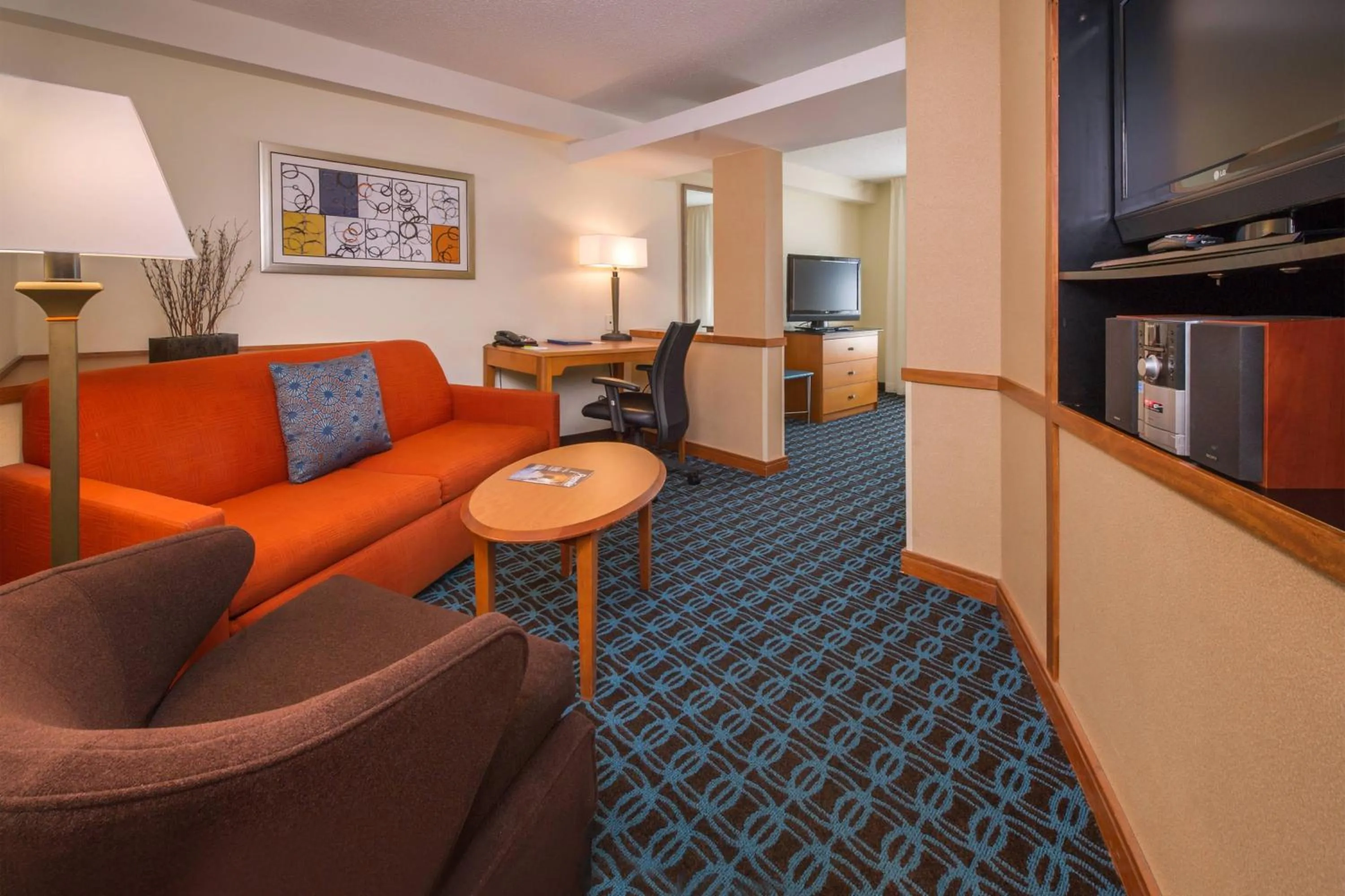 Living room in Fairfield Inn and Suites Wilson