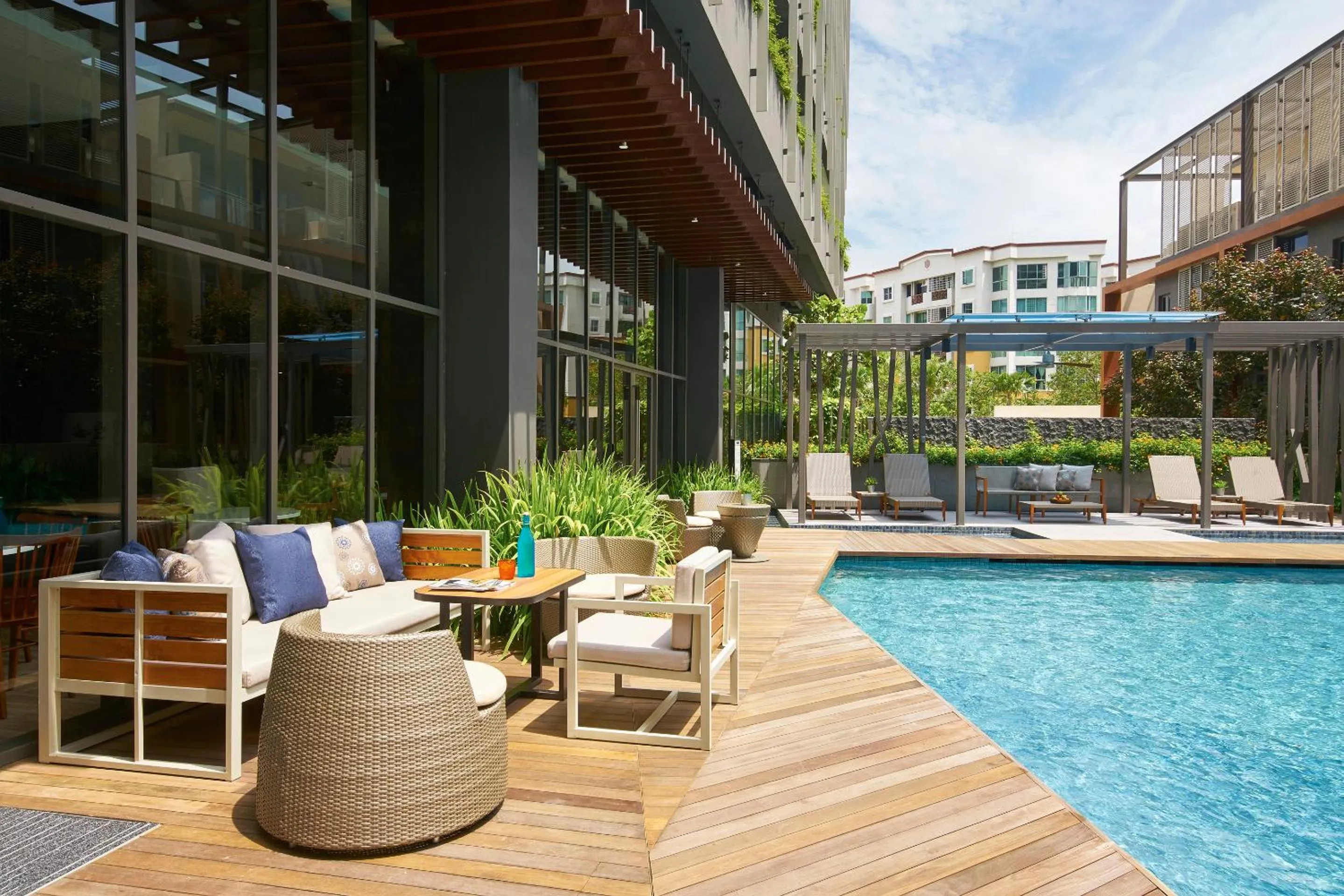 Swimming pool in Oasia Residence Singapore by Far East Hospitality