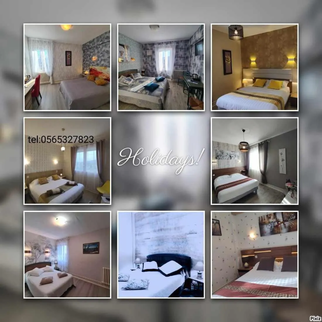 Bed in Hotel Belle Vue