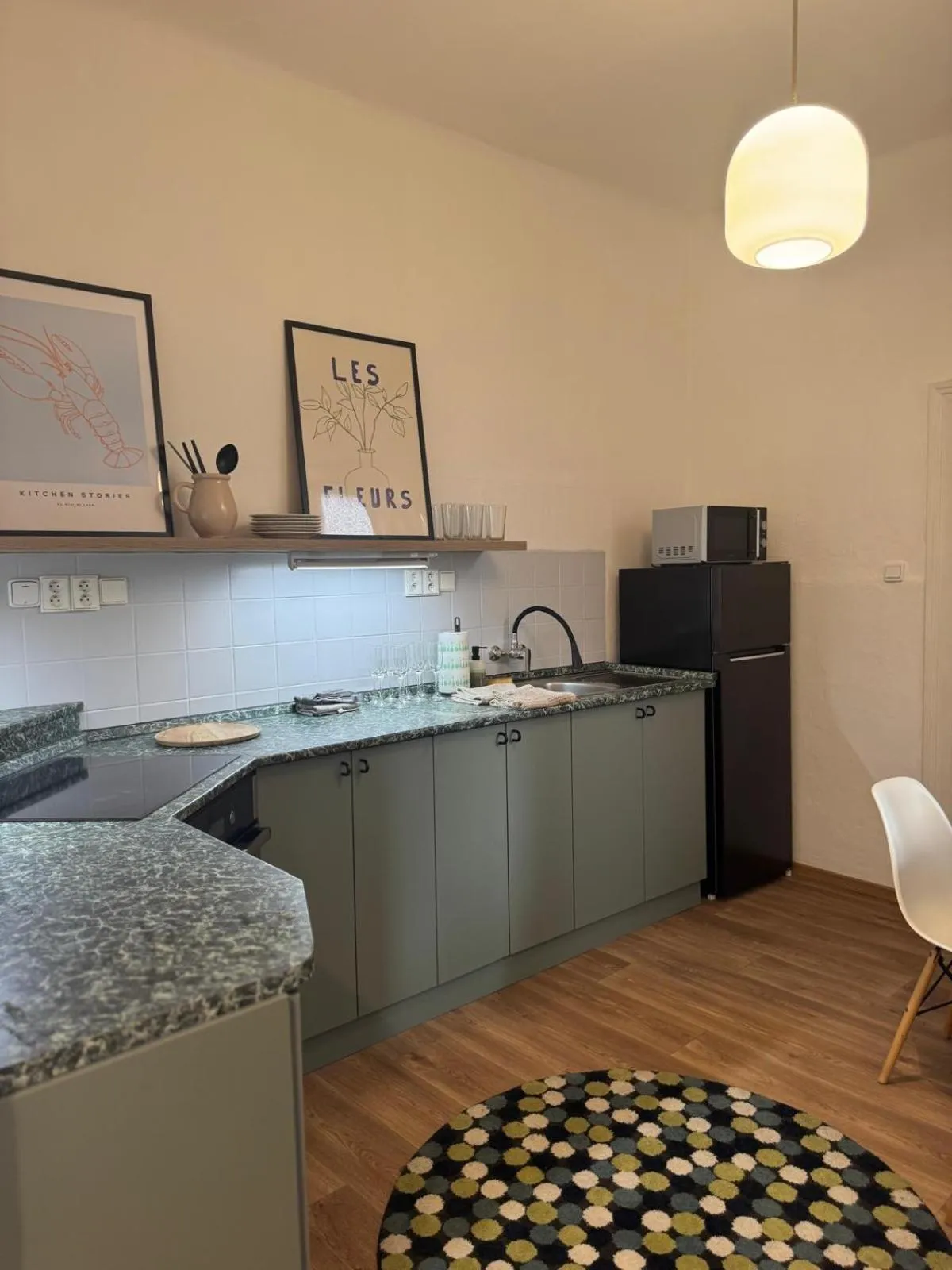 Kitchen or kitchenette in Kampus Palace