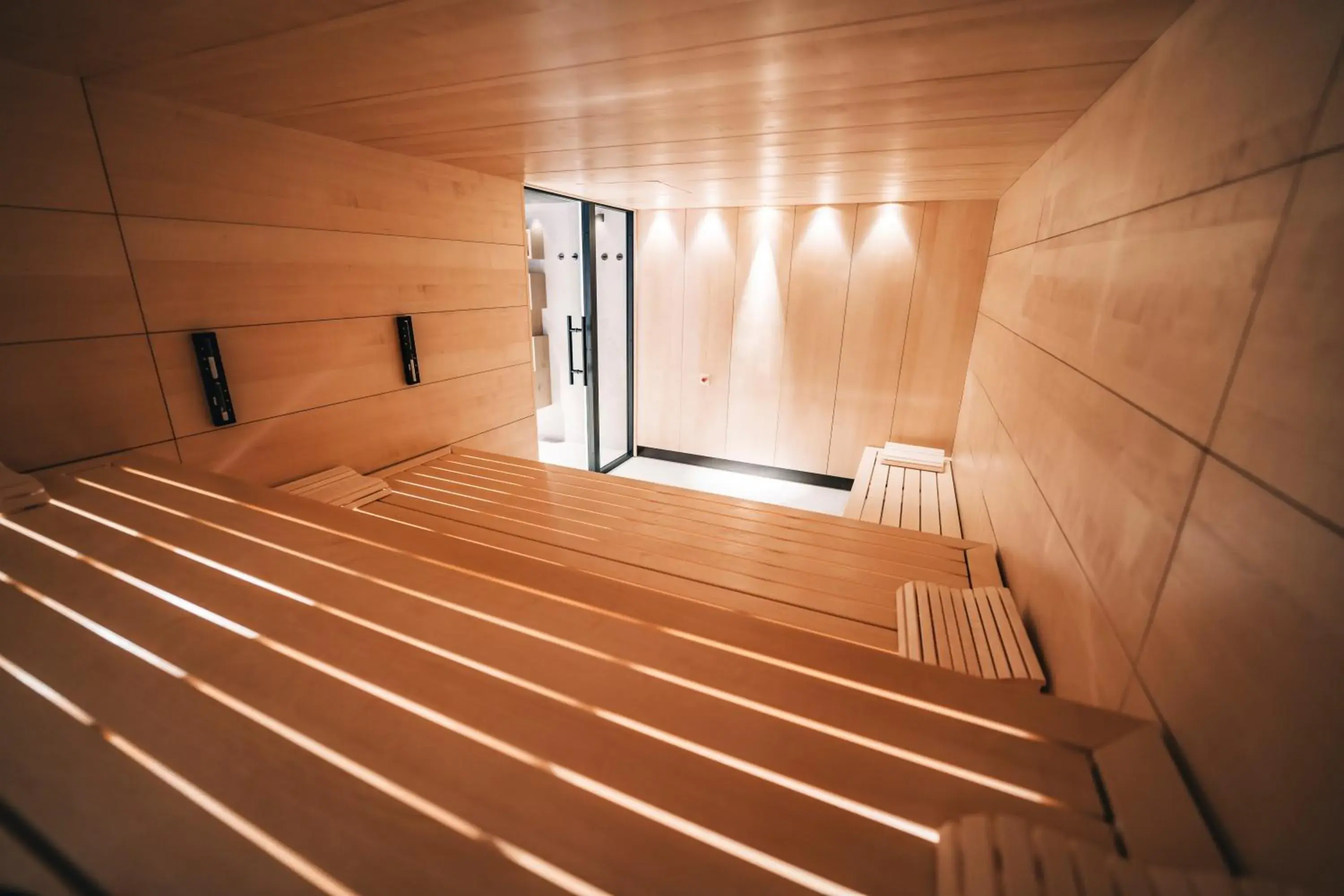 Bed in Swiss Alpine Hotel Allalin Bed in Swiss Alpine Hotel Allalin