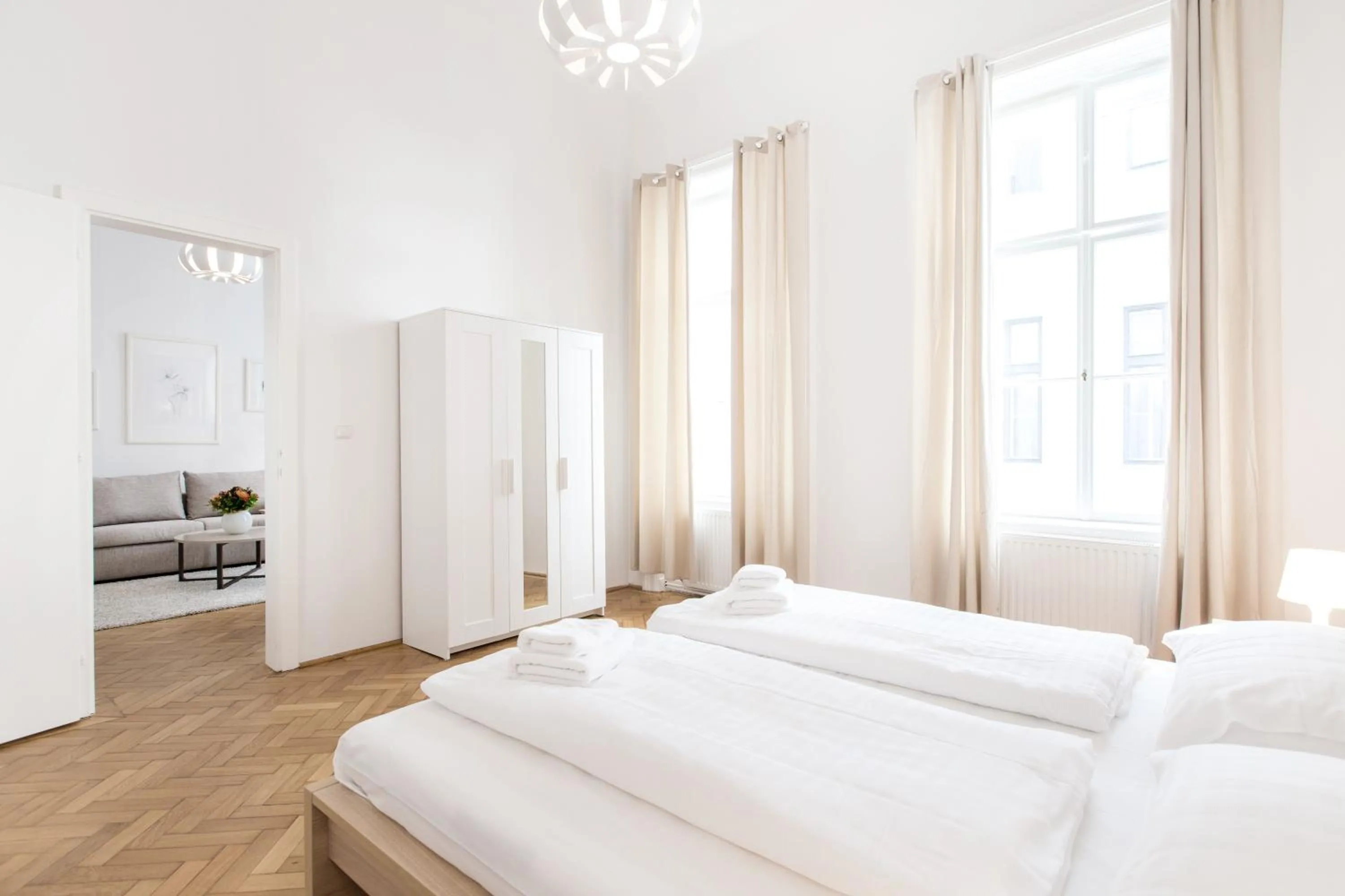 Bedroom, Bed in HeyMi Apartments in City Center