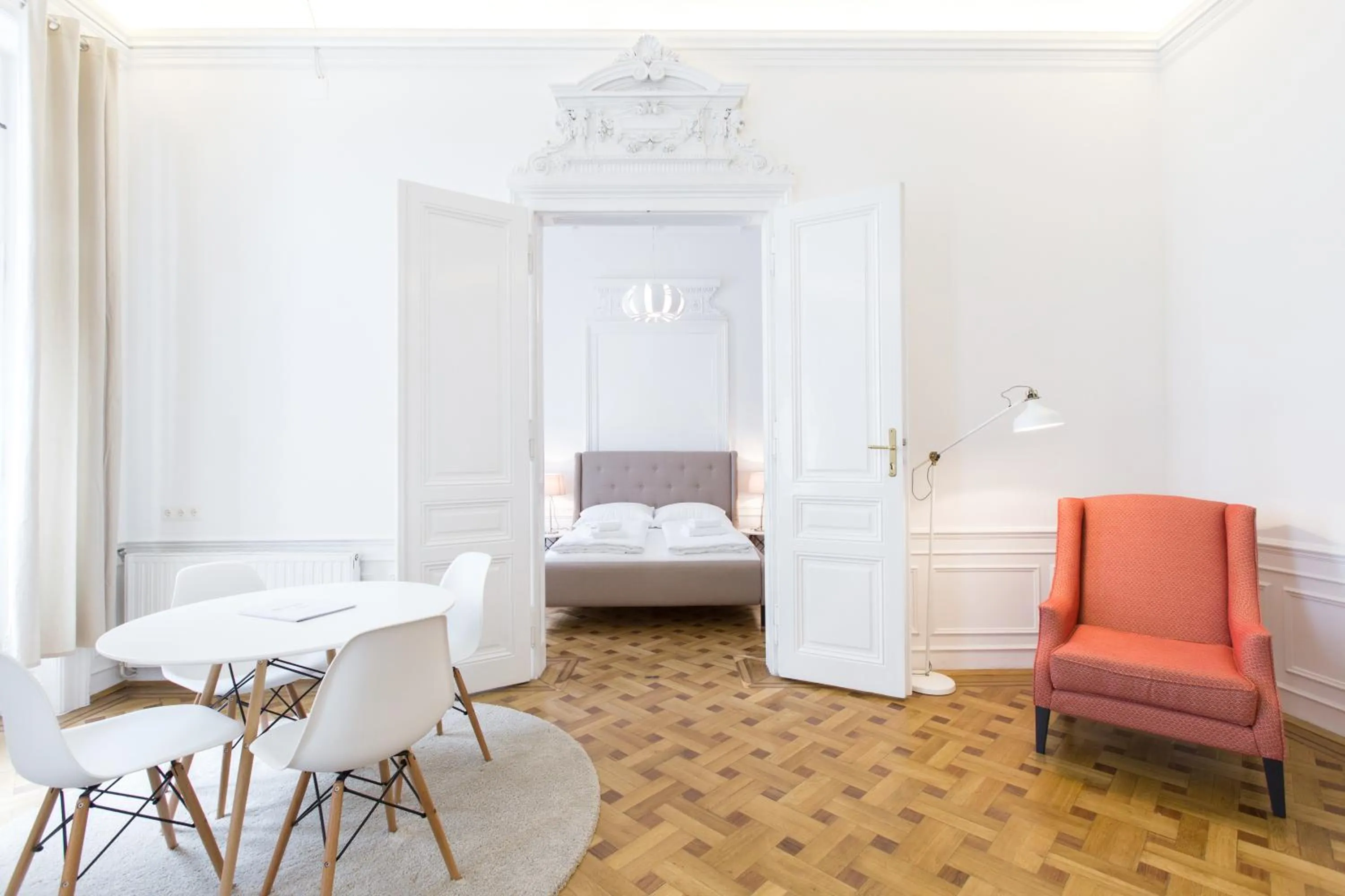 Photo of the whole room, Bed in HeyMi Apartments in City Center