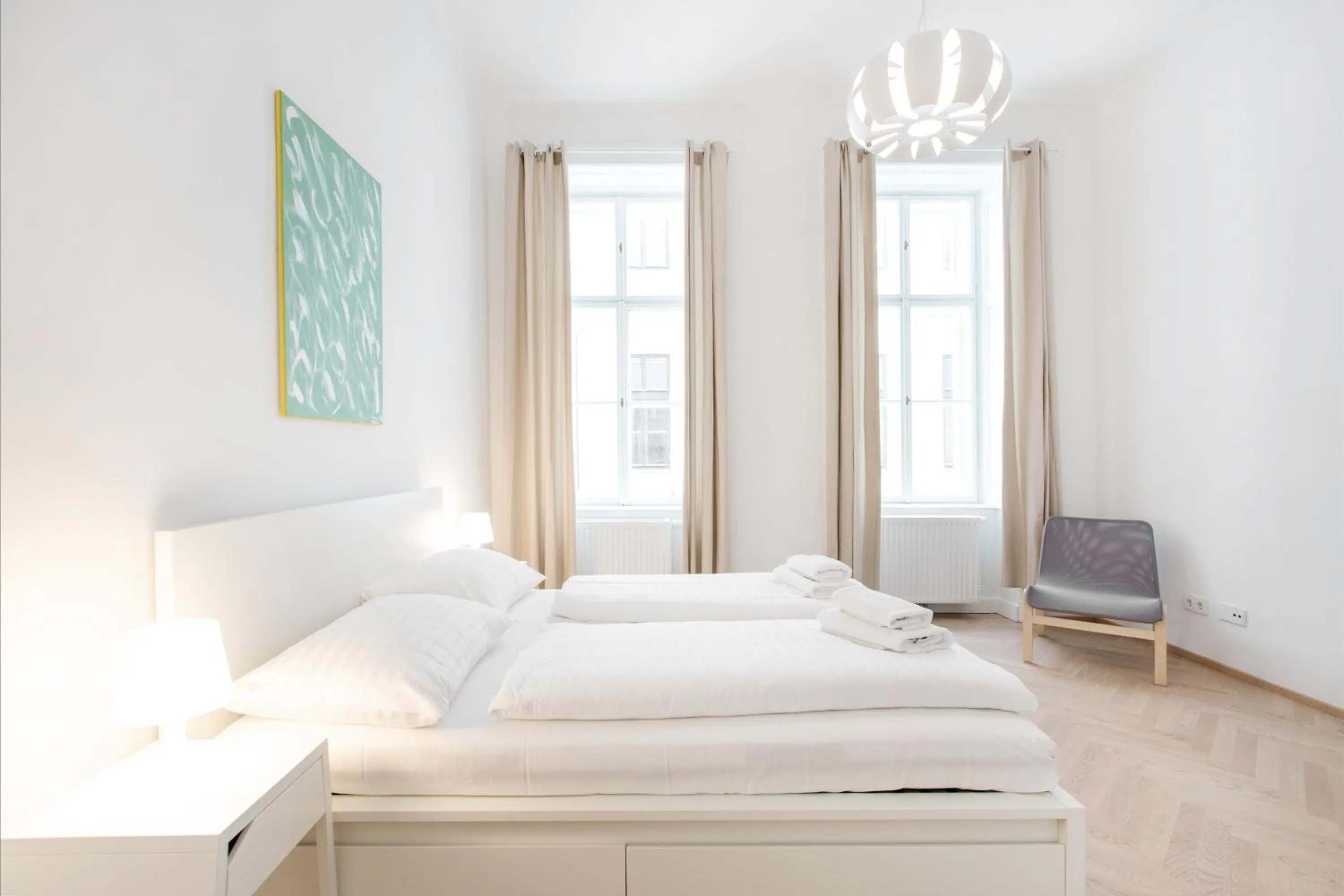 Bedroom, Bed in HeyMi Apartments in City Center