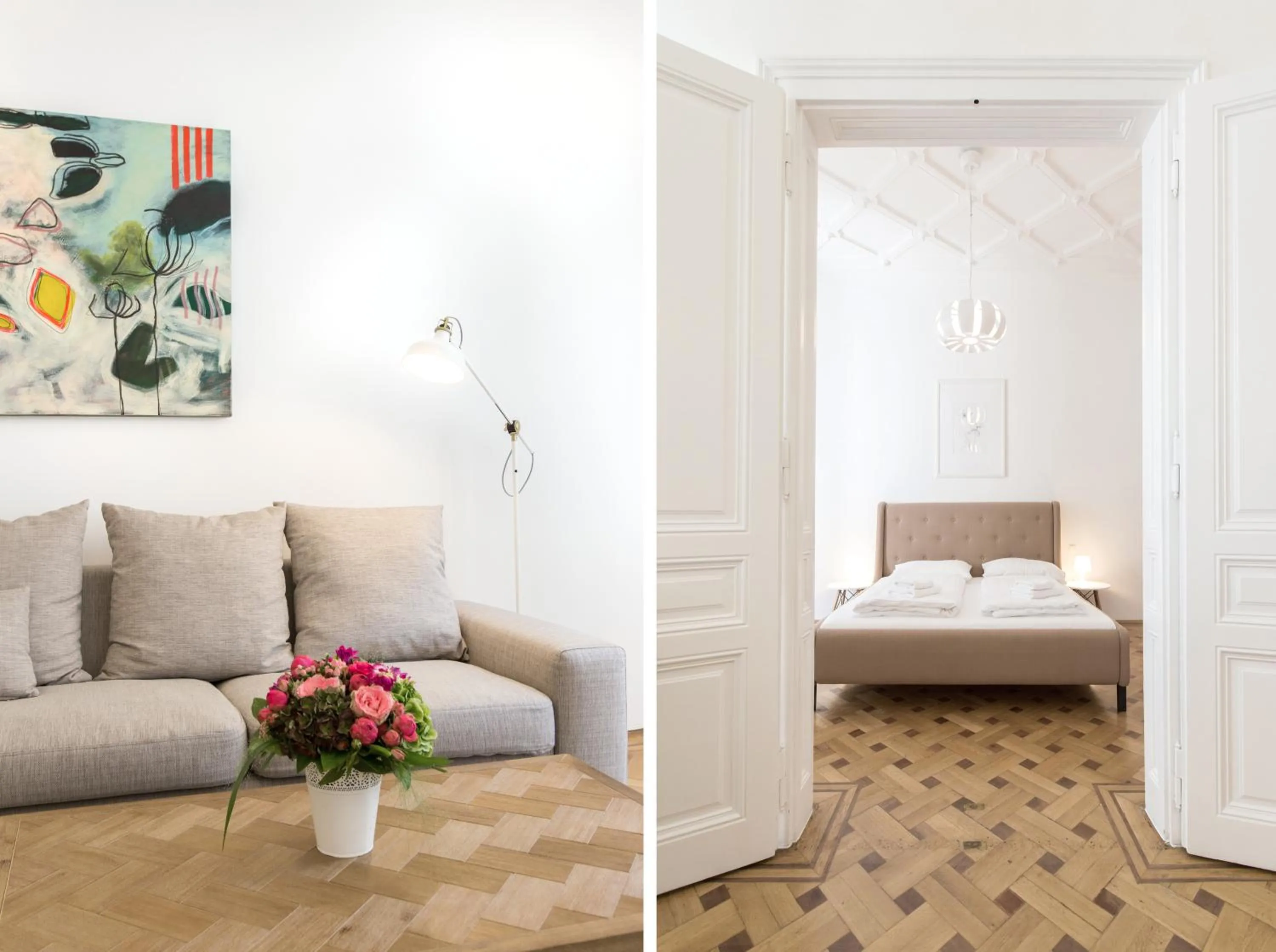 Photo of the whole room, Bed in HeyMi Apartments in City Center