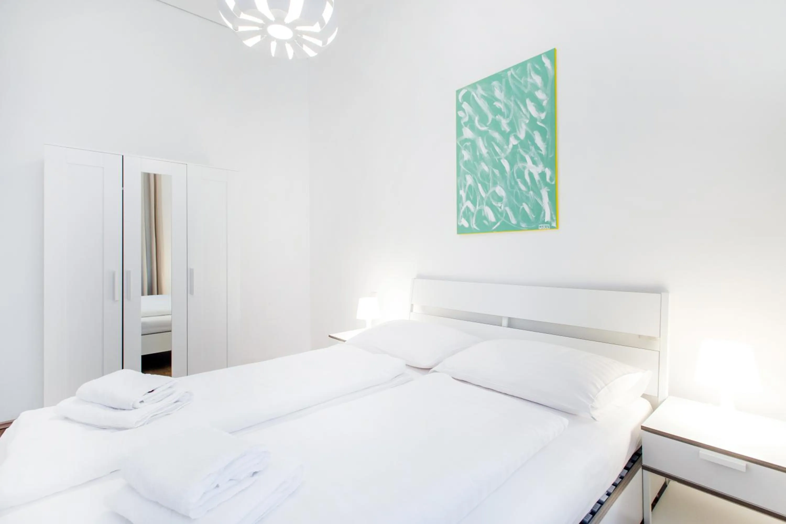 Bedroom, Bed in HeyMi Apartments in City Center