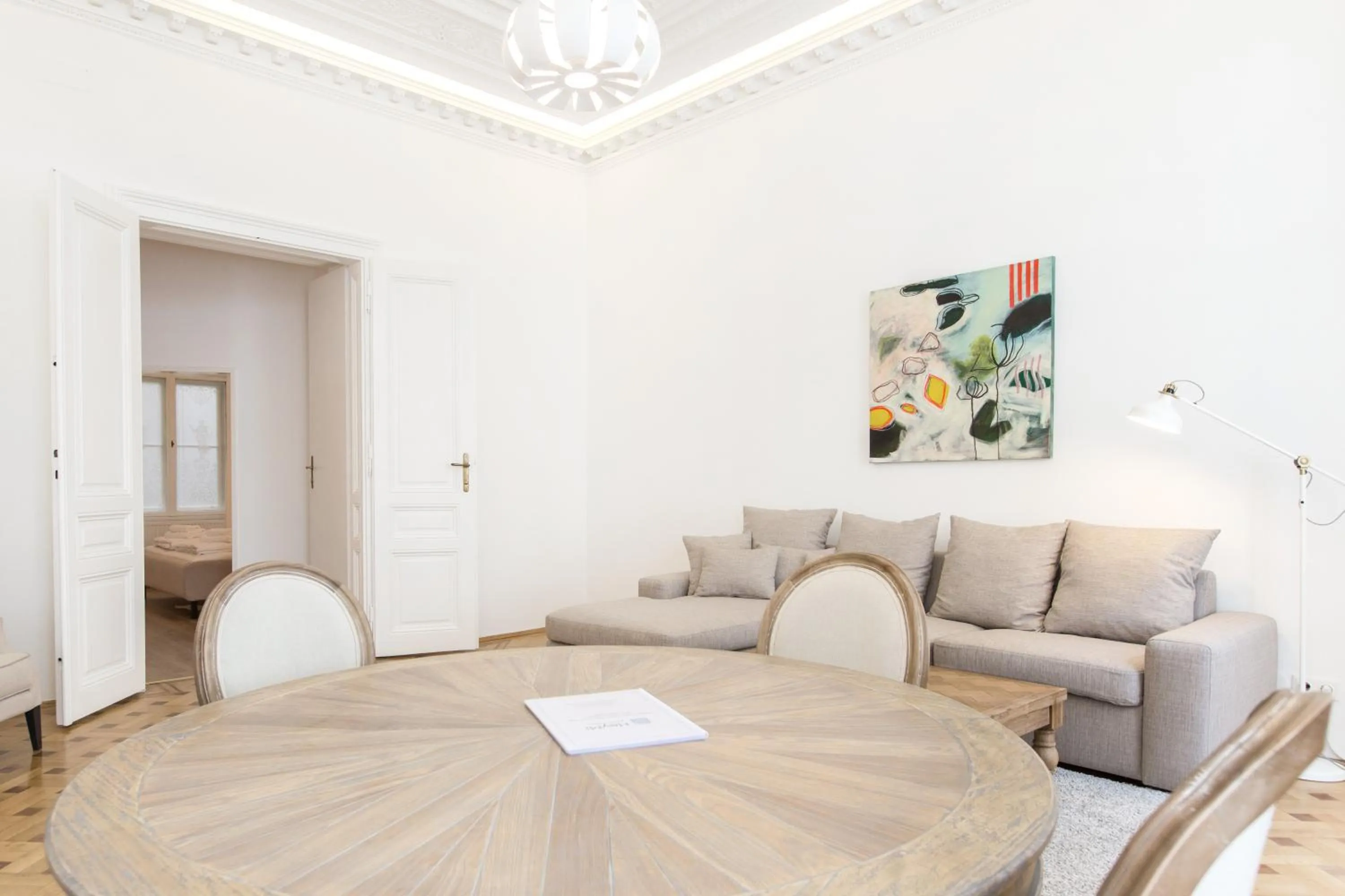 Seating area in HeyMi Apartments in City Center