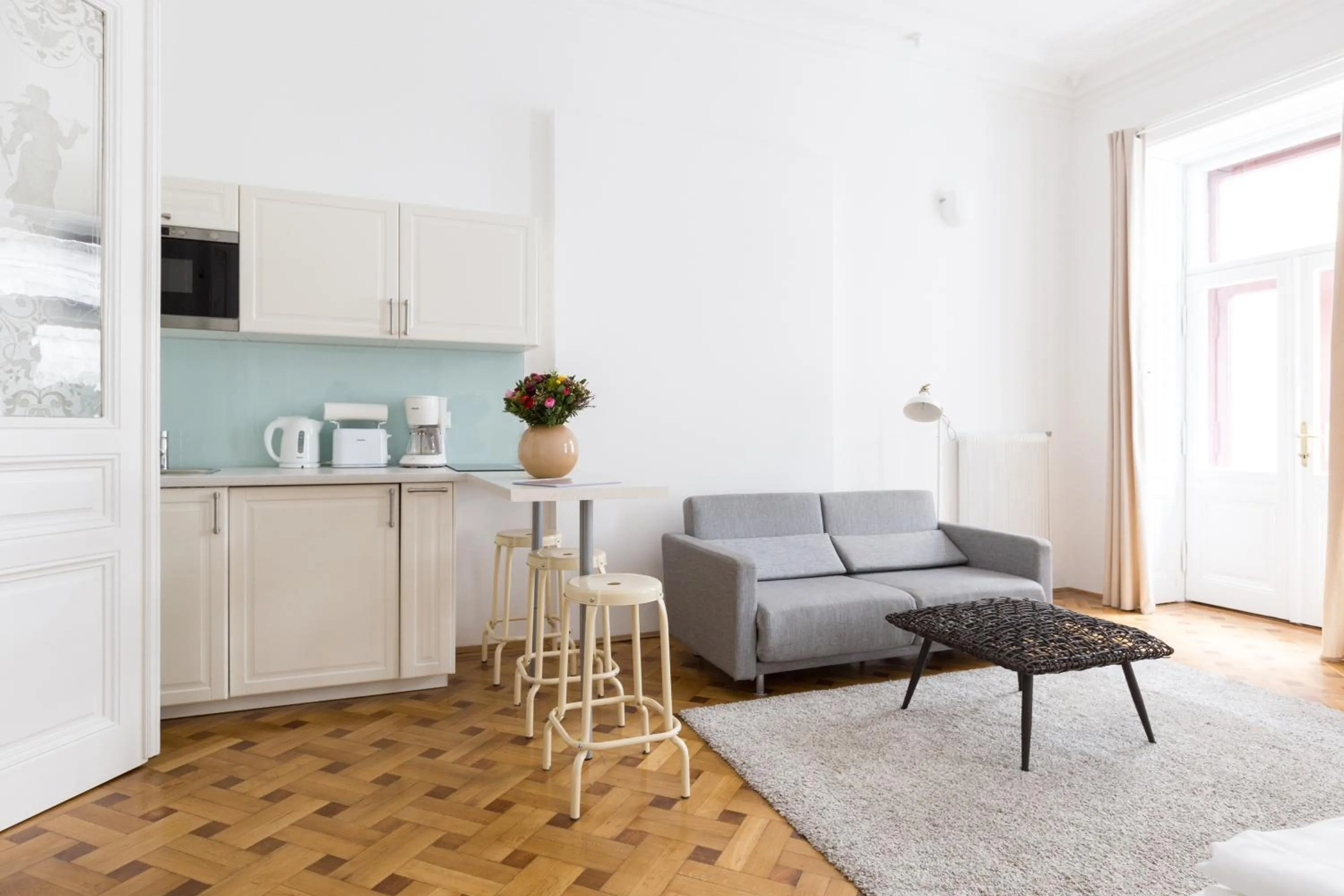 Living room in HeyMi Apartments in City Center