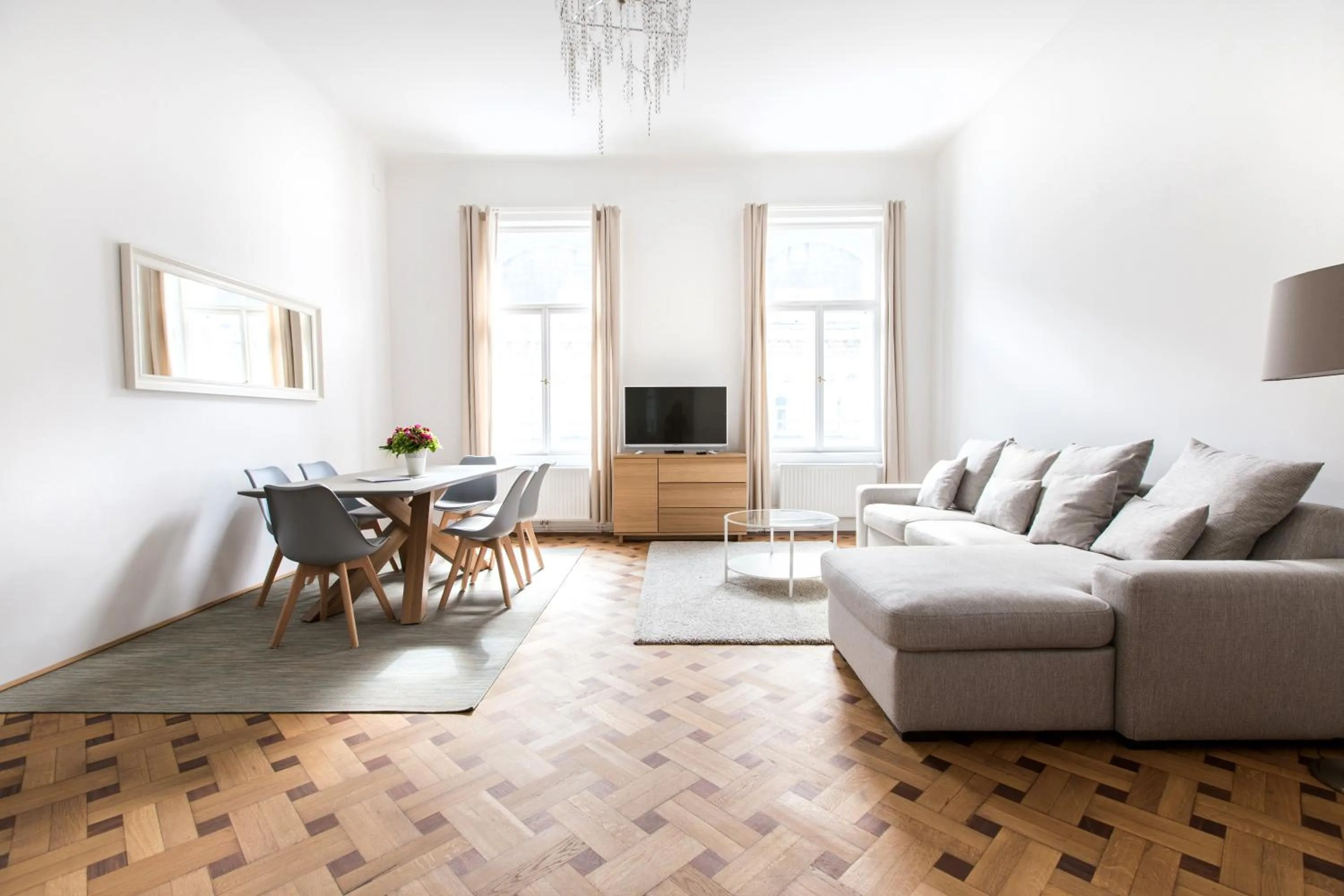 Living room in HeyMi Apartments in City Center