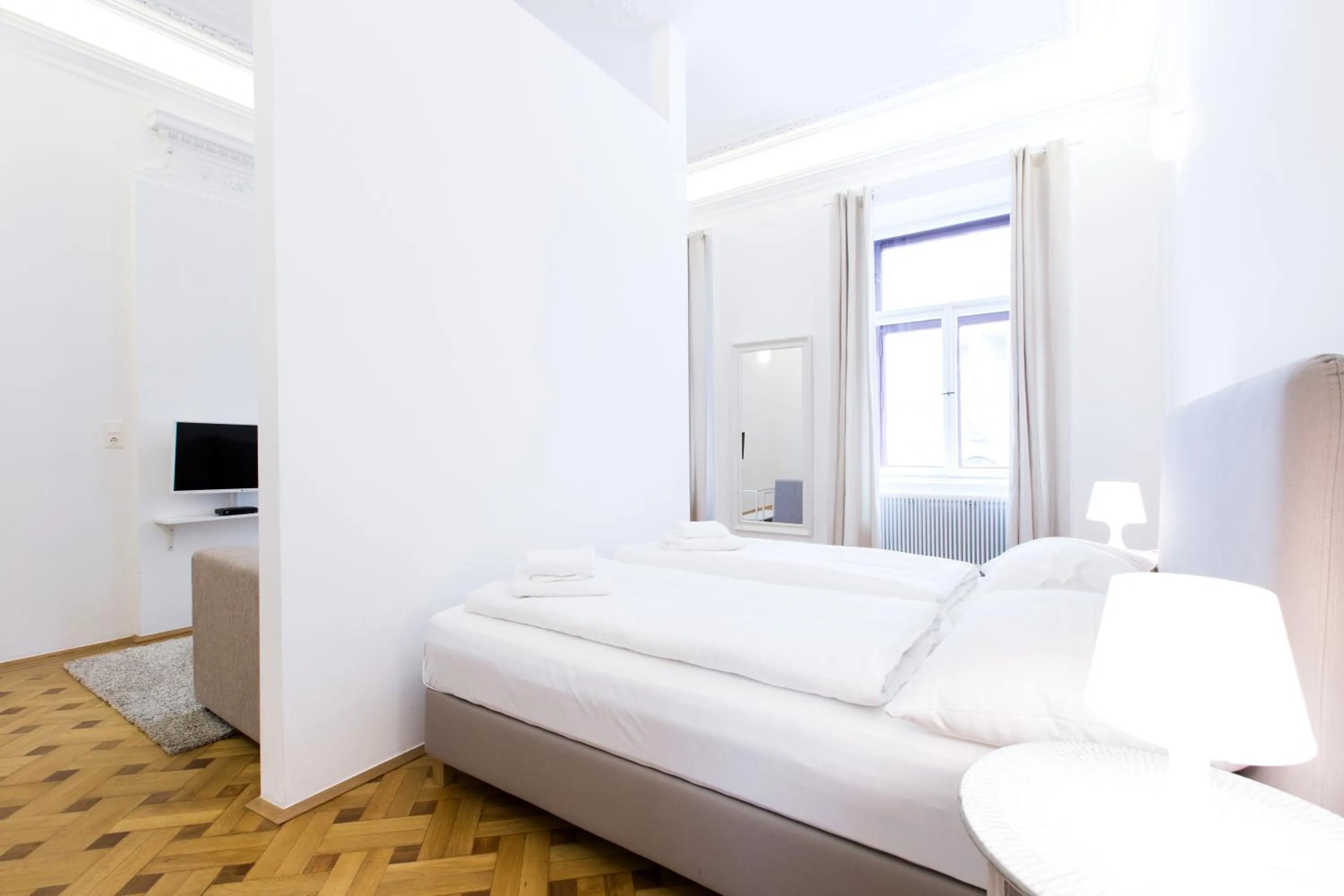 Bedroom, Bed in HeyMi Apartments in City Center