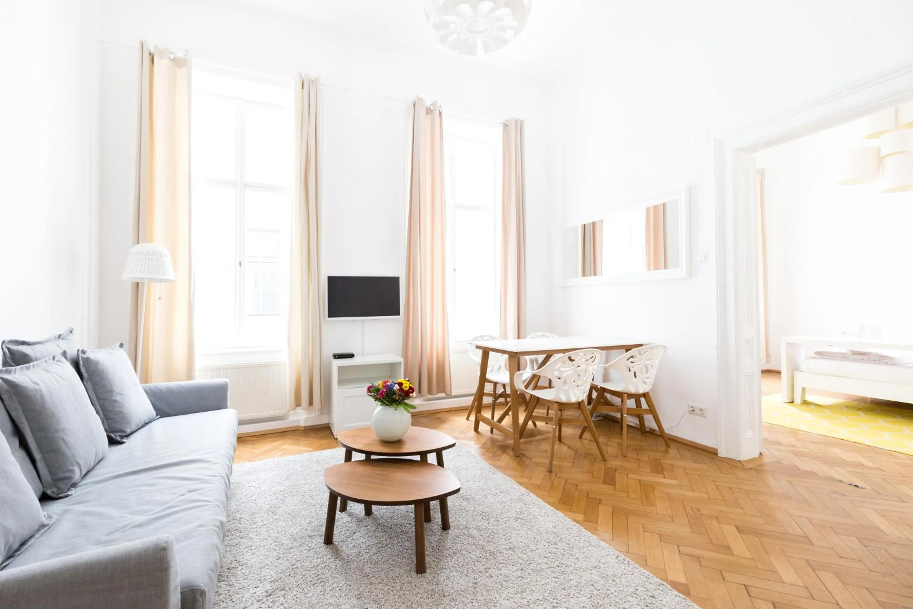 Living room in HeyMi Apartments in City Center