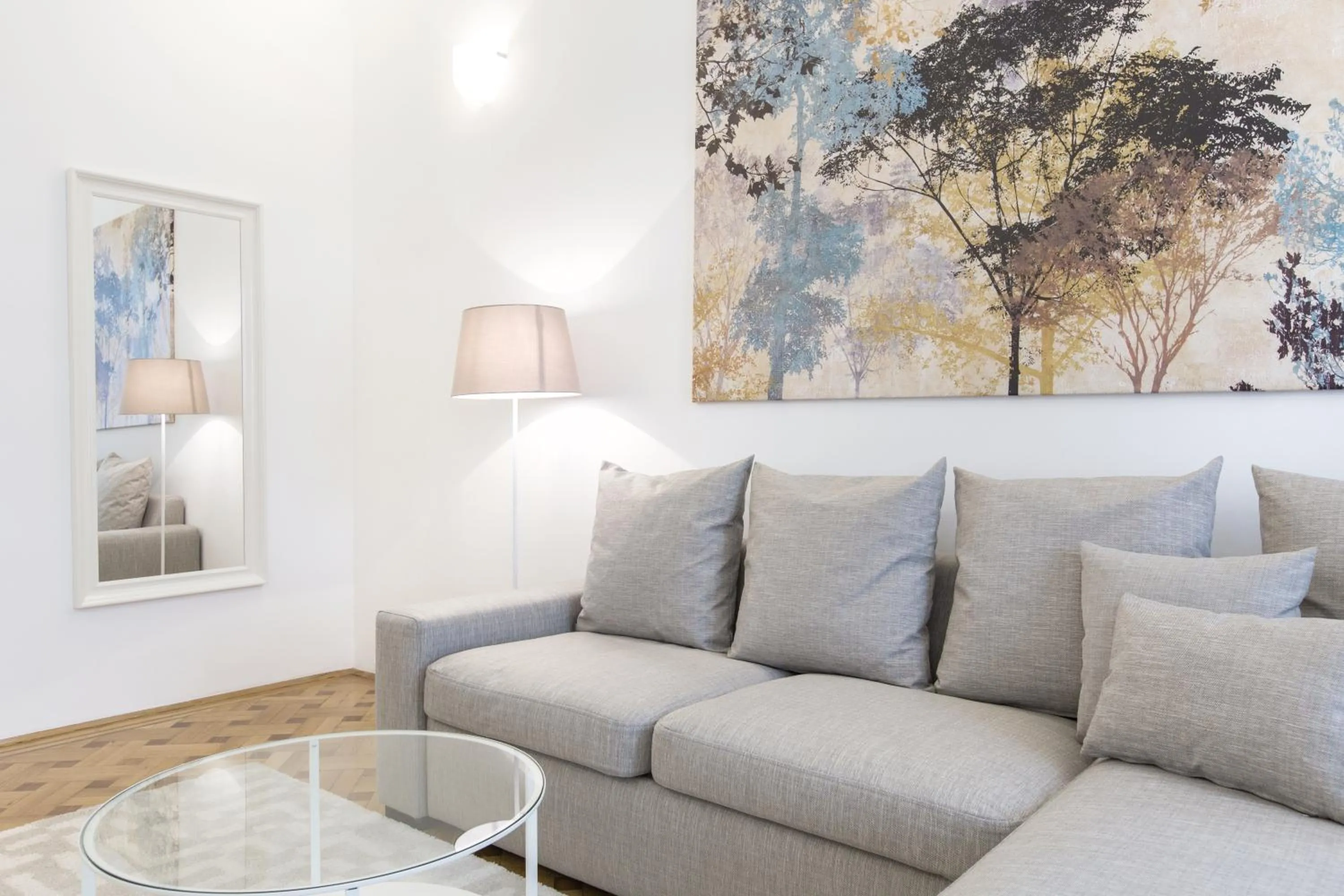 Seating area in HeyMi Apartments in City Center