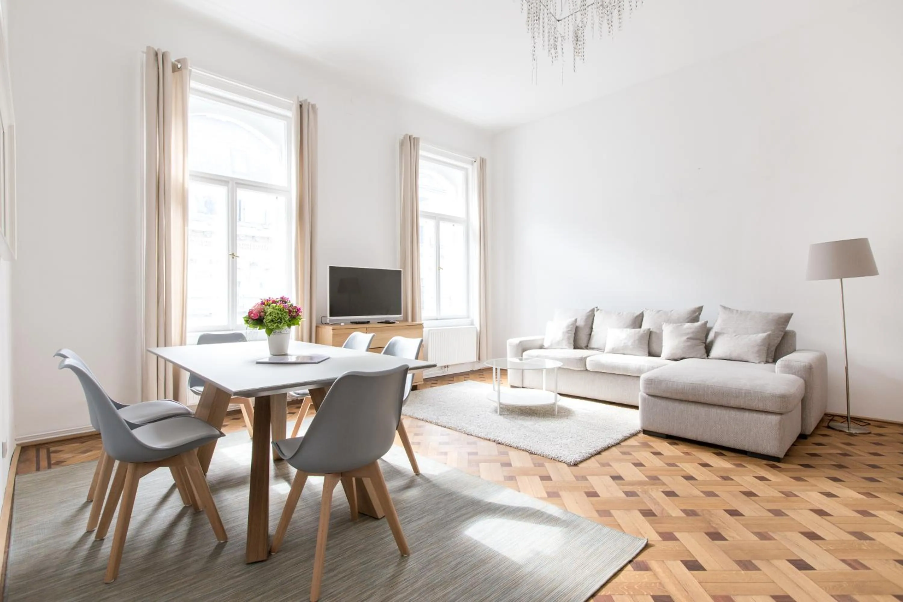 Living room in HeyMi Apartments in City Center