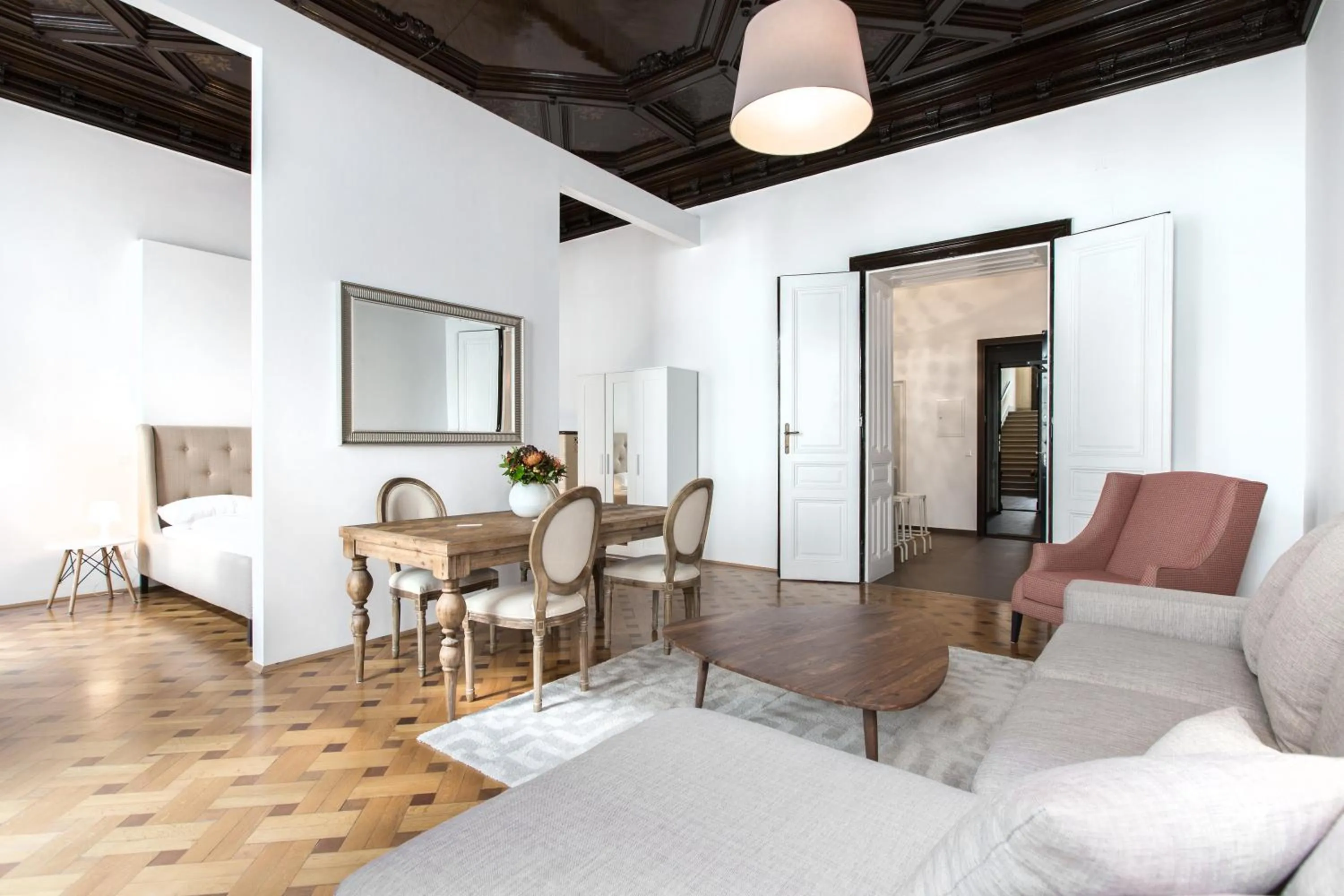 Living room in HeyMi Apartments in City Center