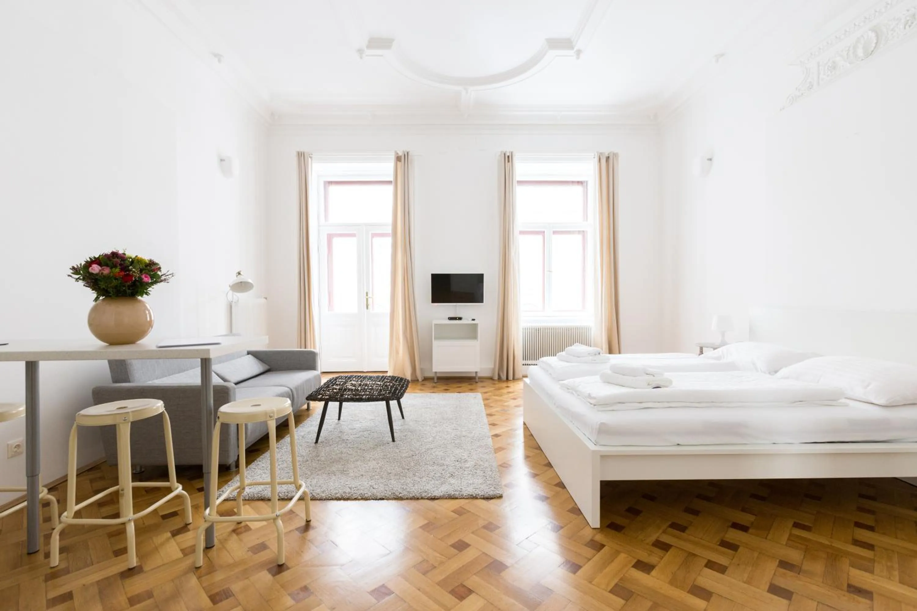 Photo of the whole room, Bed in HeyMi Apartments in City Center