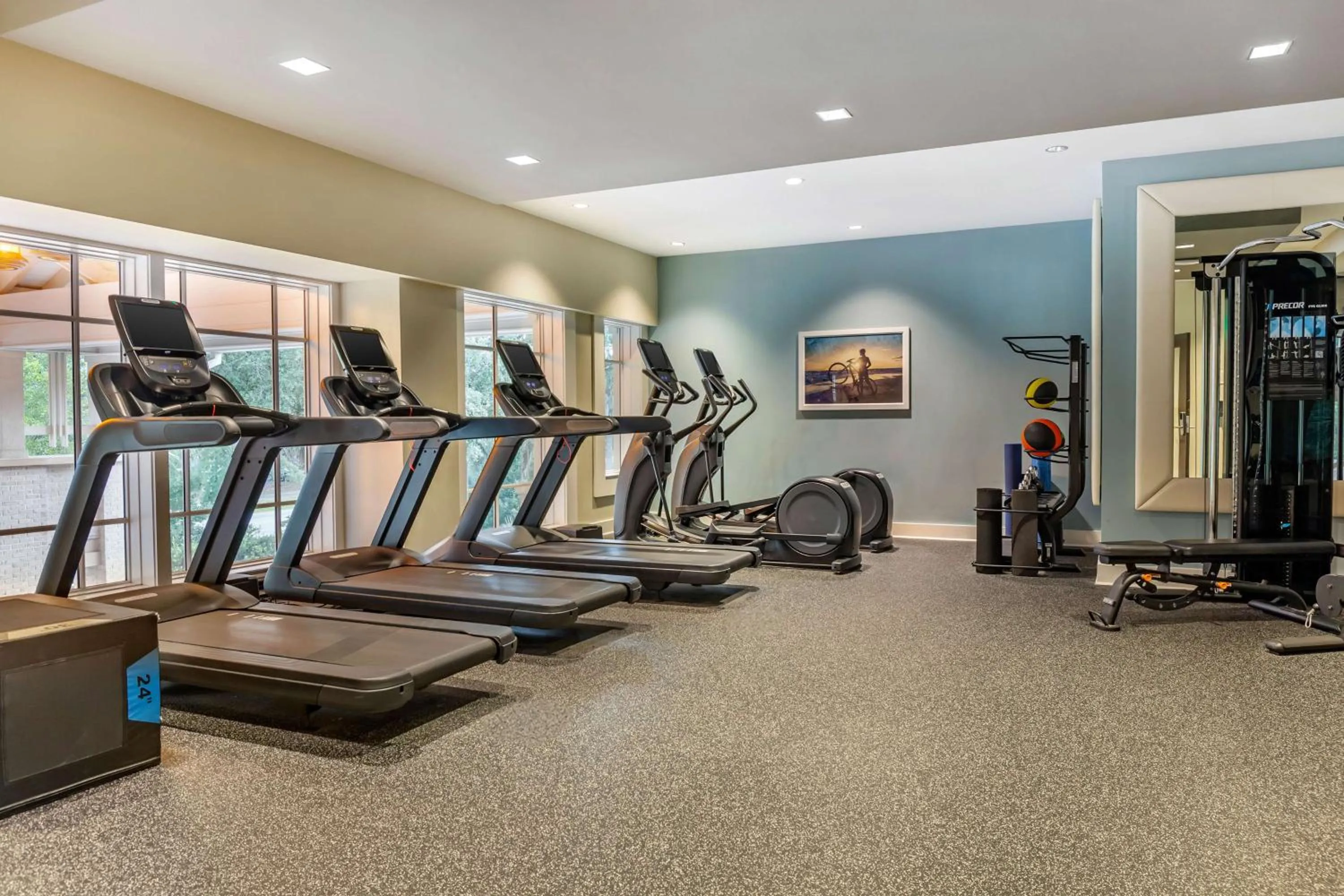 Fitness centre/facilities in Hilton Grand Vacations Club Ocean Oak Resort Hilton Head