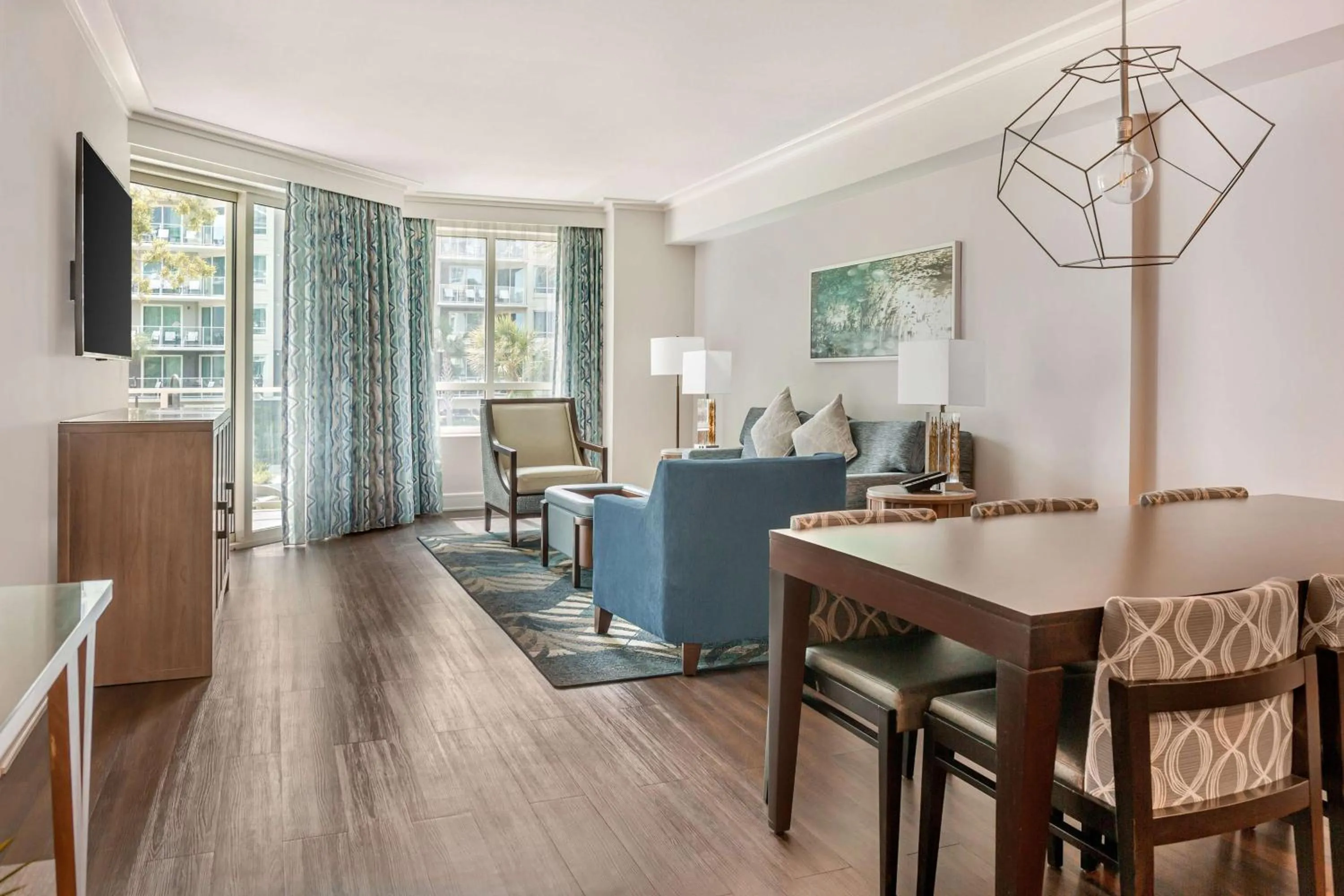 Living room in Hilton Grand Vacations Club Ocean Oak Resort Hilton Head