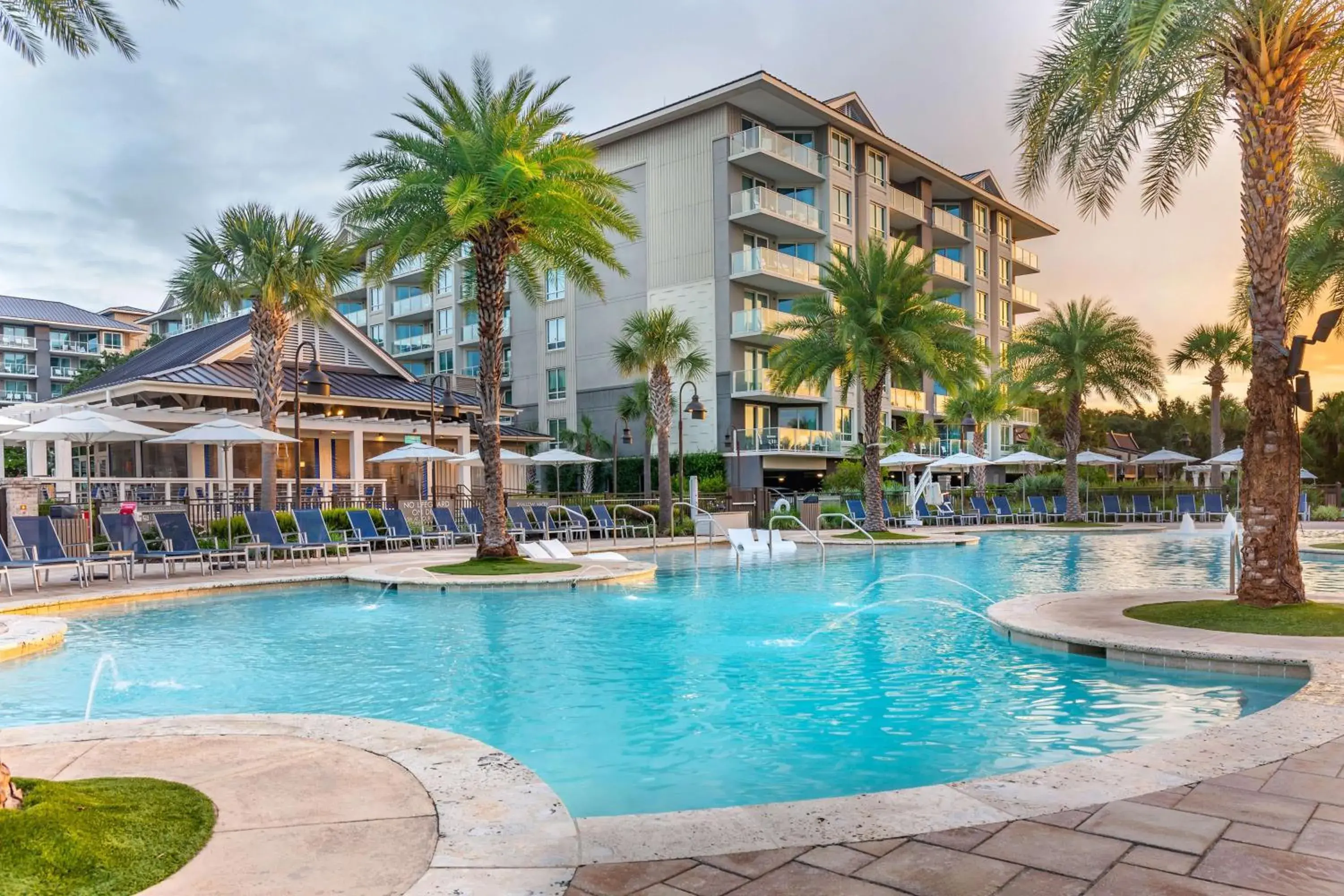 Pool view in Hilton Grand Vacations Club Ocean Oak Resort Hilton Head Pool view in Hilton Grand Vacations Club Ocean Oak Resort Hilton Head