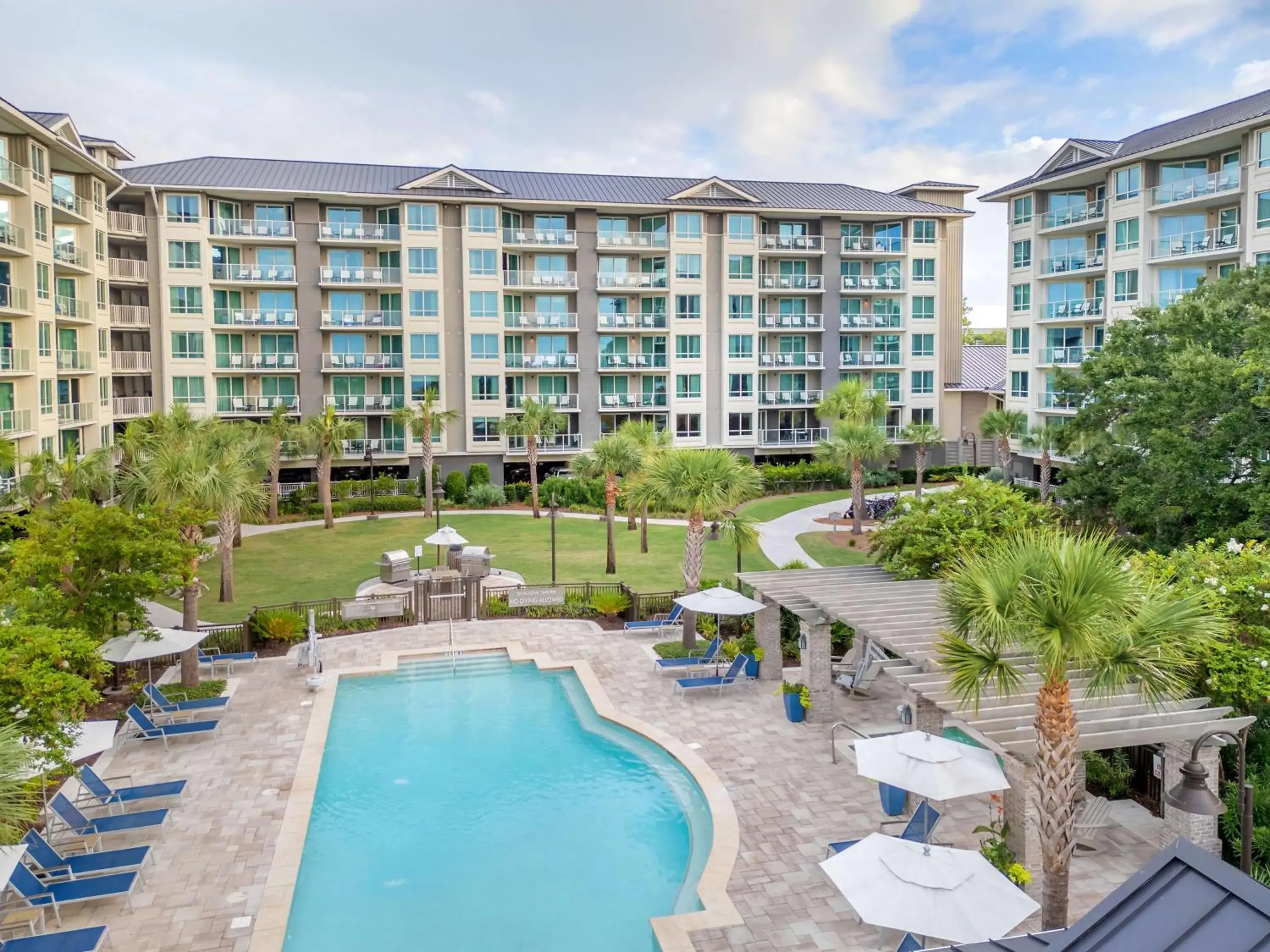 Pool view in Hilton Grand Vacations Club Ocean Oak Resort Hilton Head Pool view in Hilton Grand Vacations Club Ocean Oak Resort Hilton Head