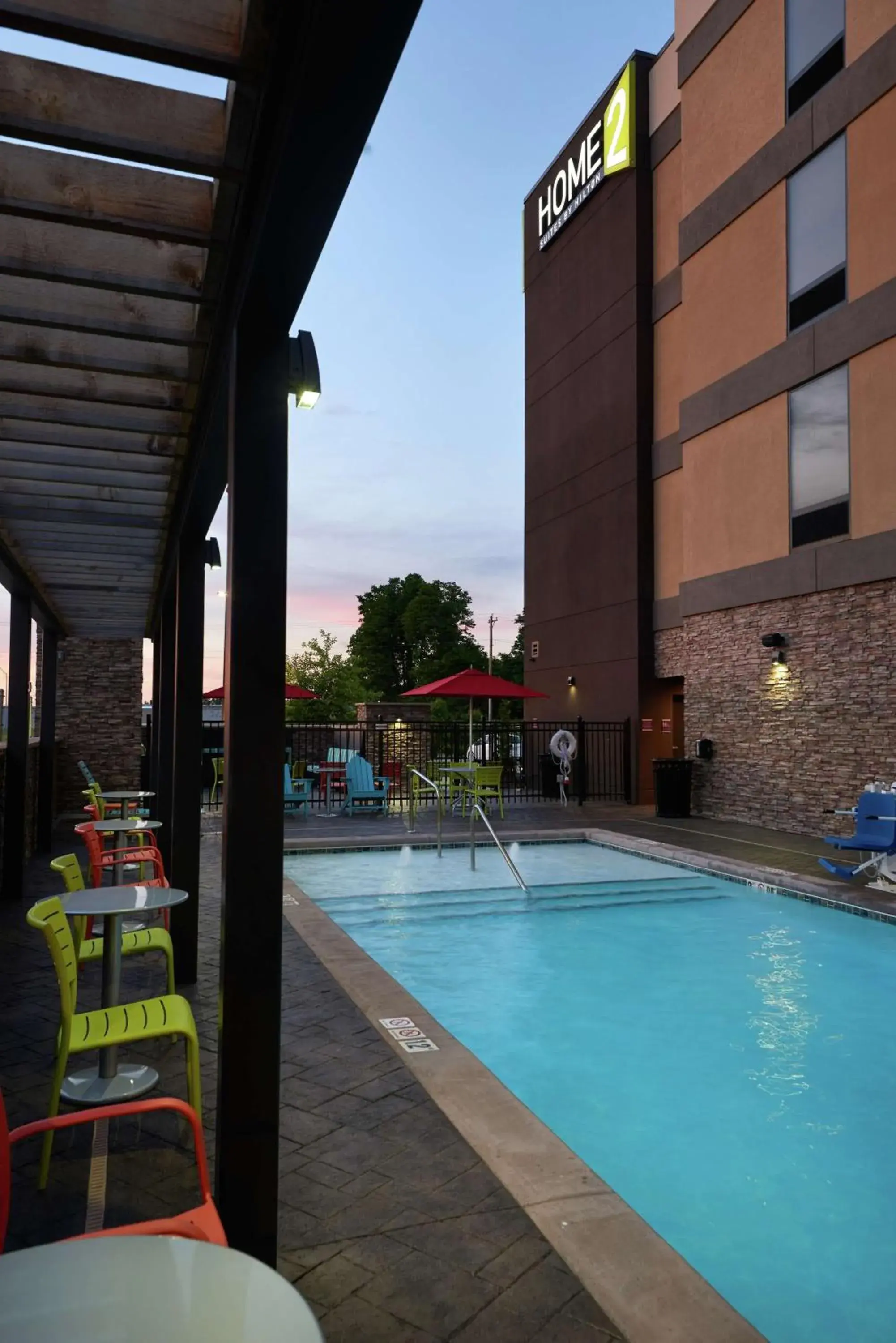 Pool view in Home2 Suites By Hilton Muskogee Pool view in Home2 Suites By Hilton Muskogee