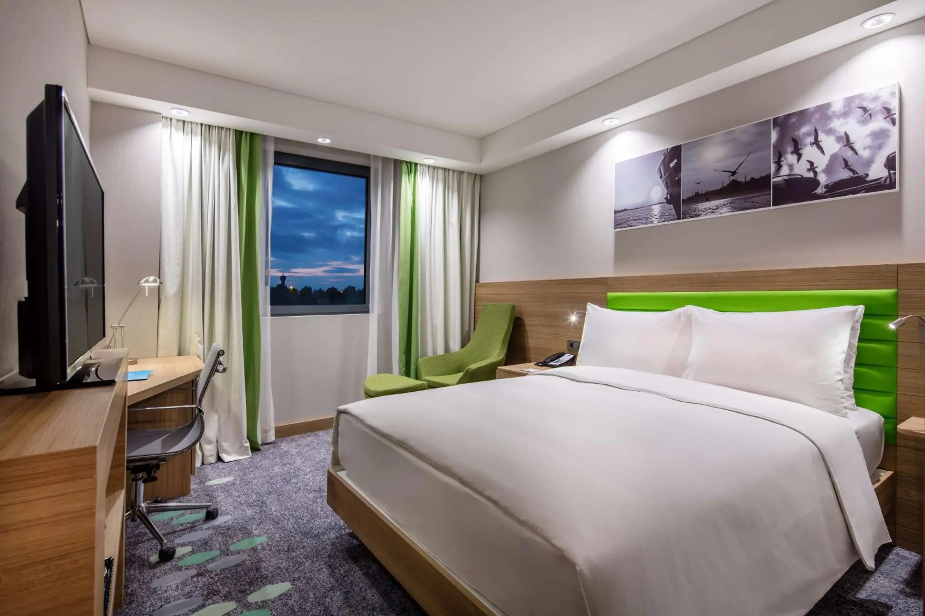 Bed in Hampton by Hilton Istanbul Zeytinburnu Bed in Hampton by Hilton Istanbul Zeytinburnu