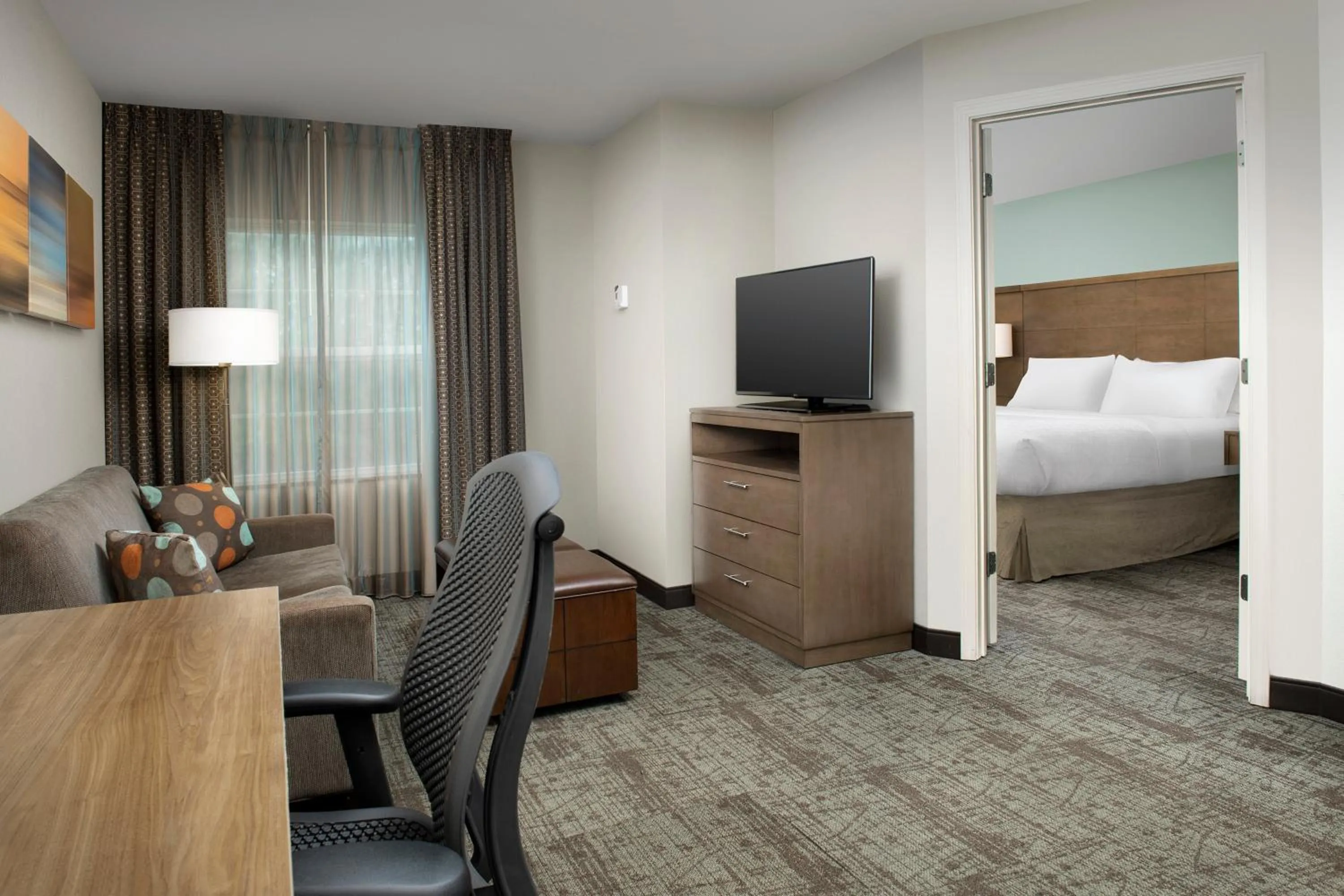 TV and multimedia, Bed in Staybridge Suites Greenville I-85 Woodruff Road by IHG