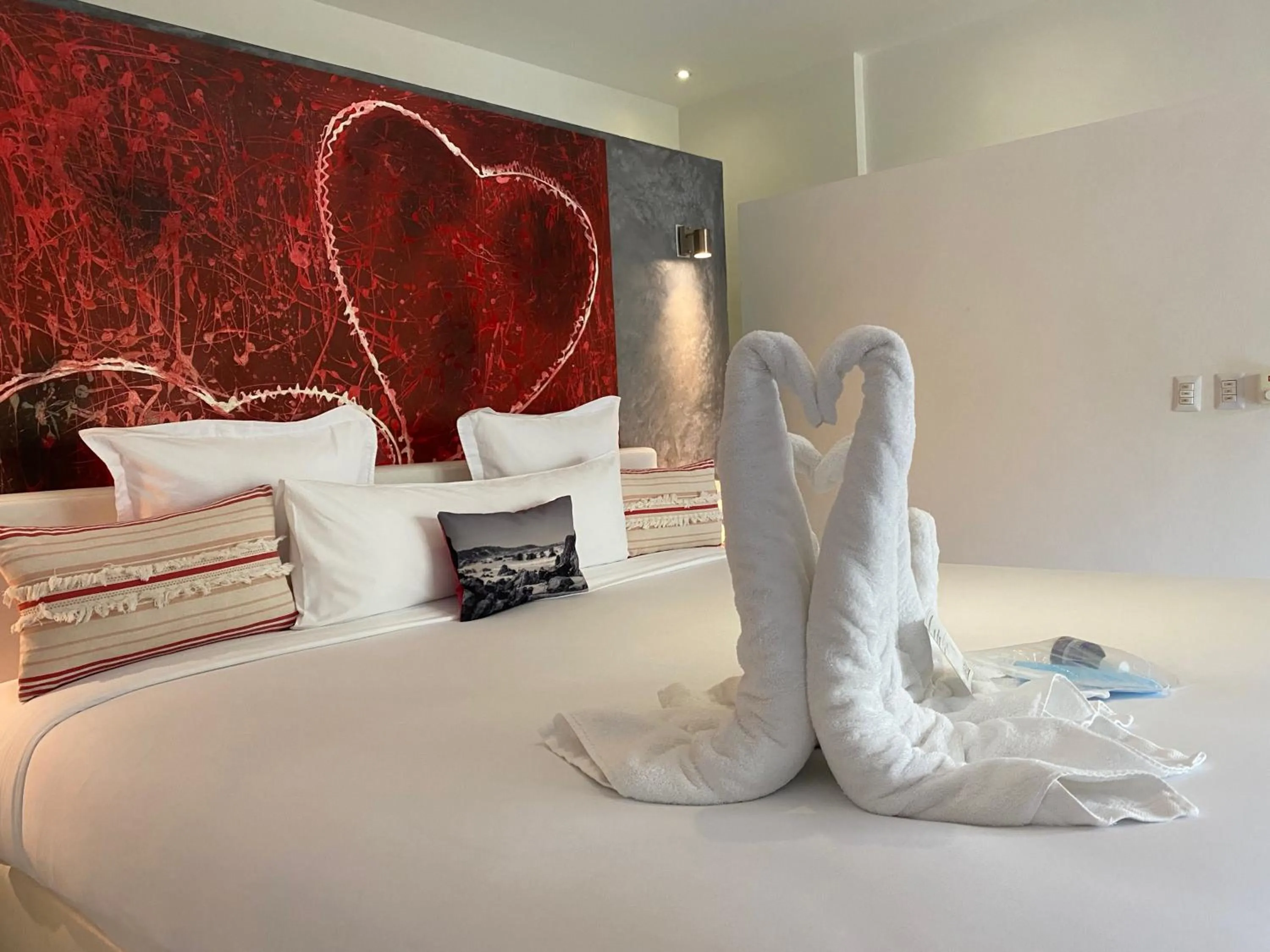 Bed in CASA-22 Luxury Boutique Hotel
