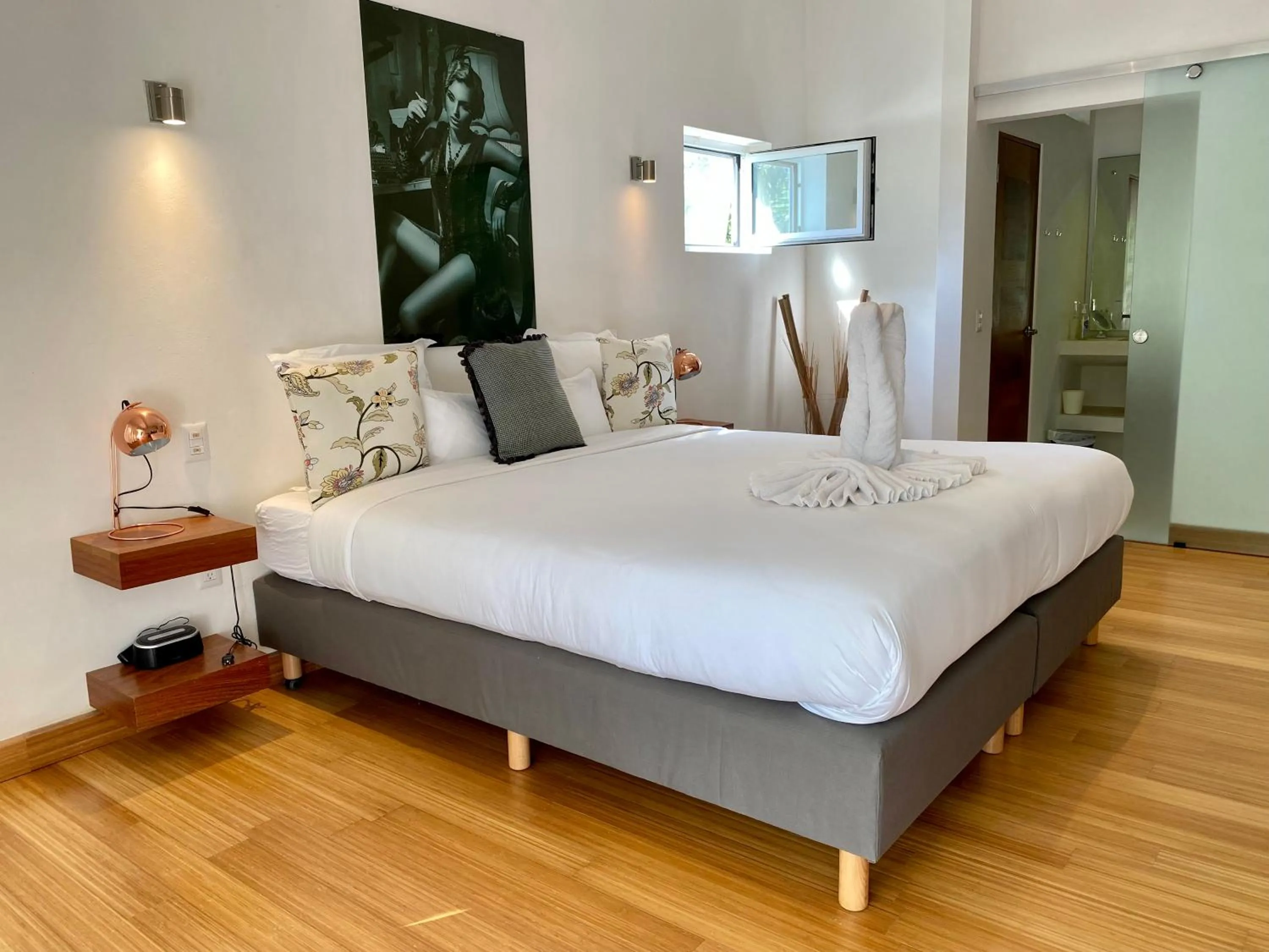 Bed in CASA-22 Luxury Boutique Hotel