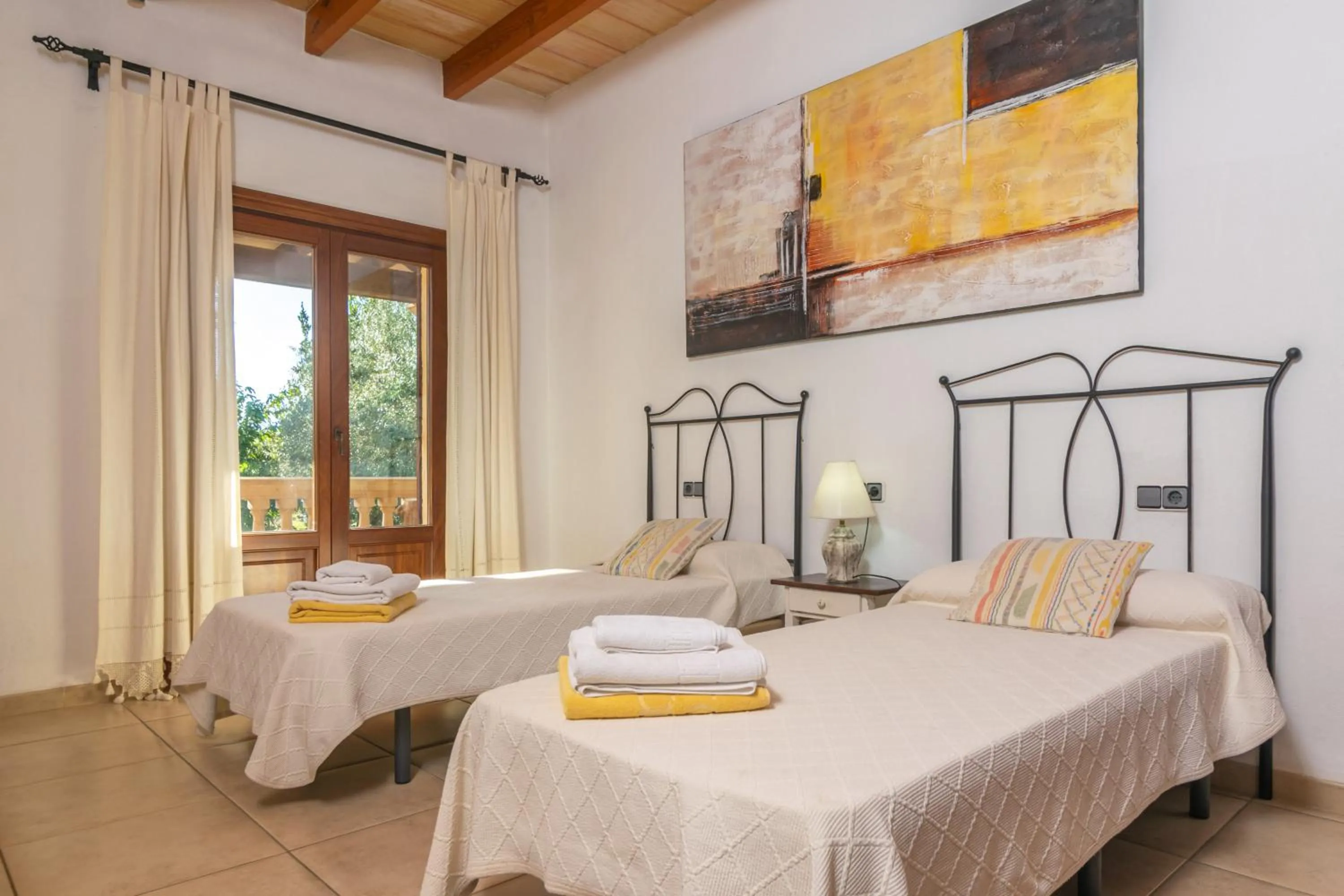 Bedroom, Bed in Ca'n Berguins