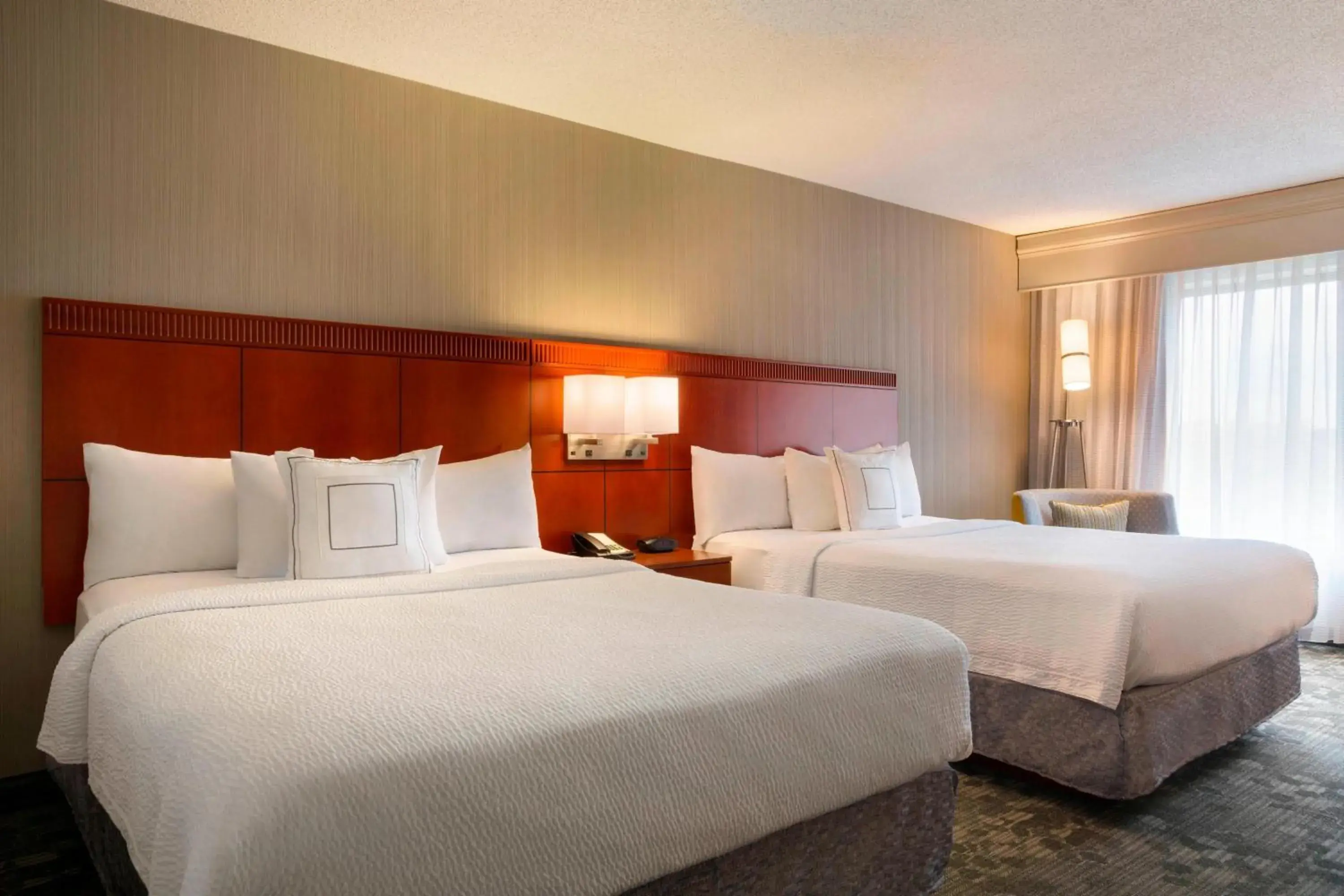 Queen Room with Two Queen Beds - Hearing Accessible in Courtyard by Marriott Champaign Queen Room with Two Queen Beds - Hearing Accessible in Courtyard by Marriott Champaign