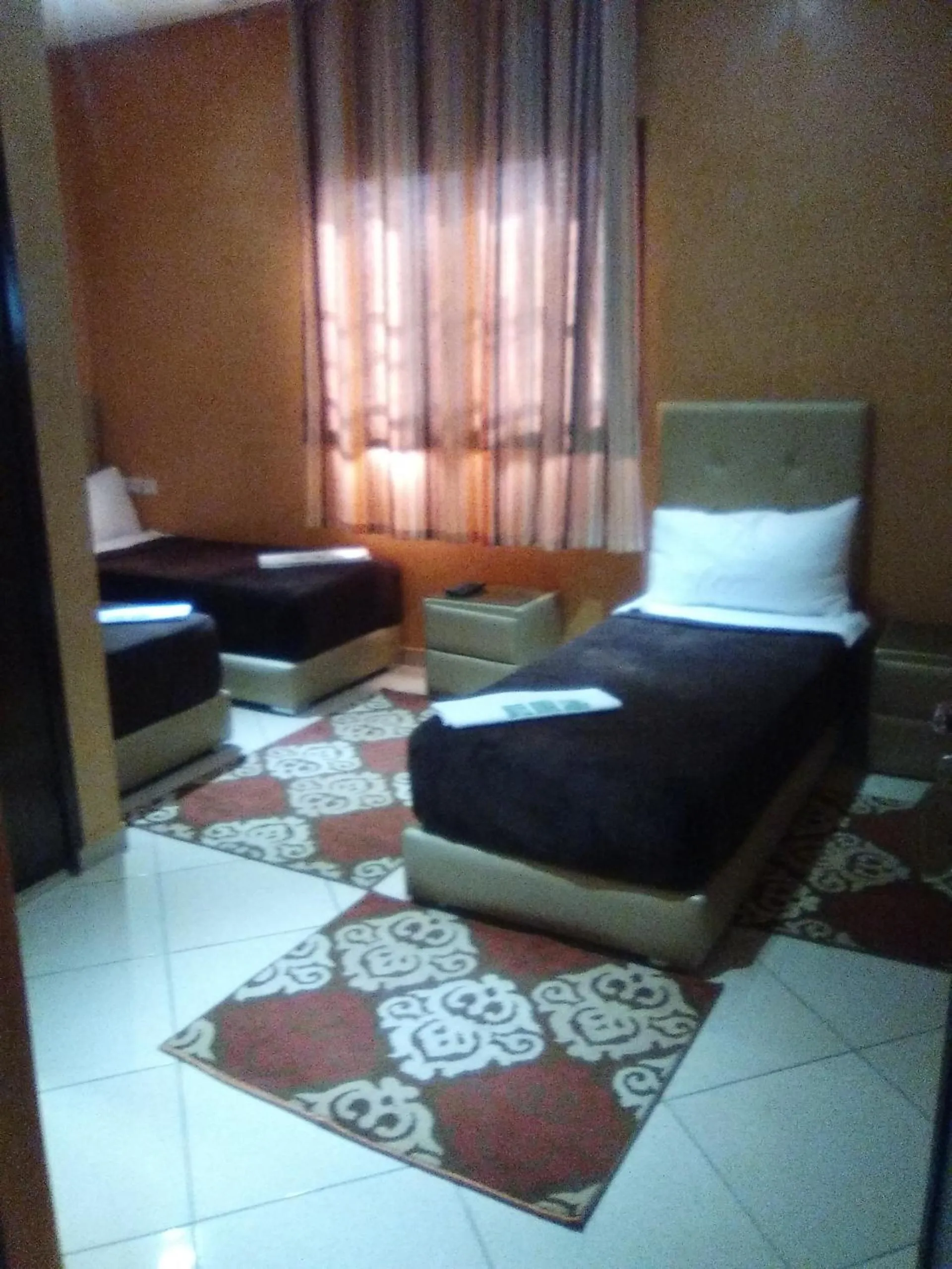 Bed in Hotel Rimal Sahara