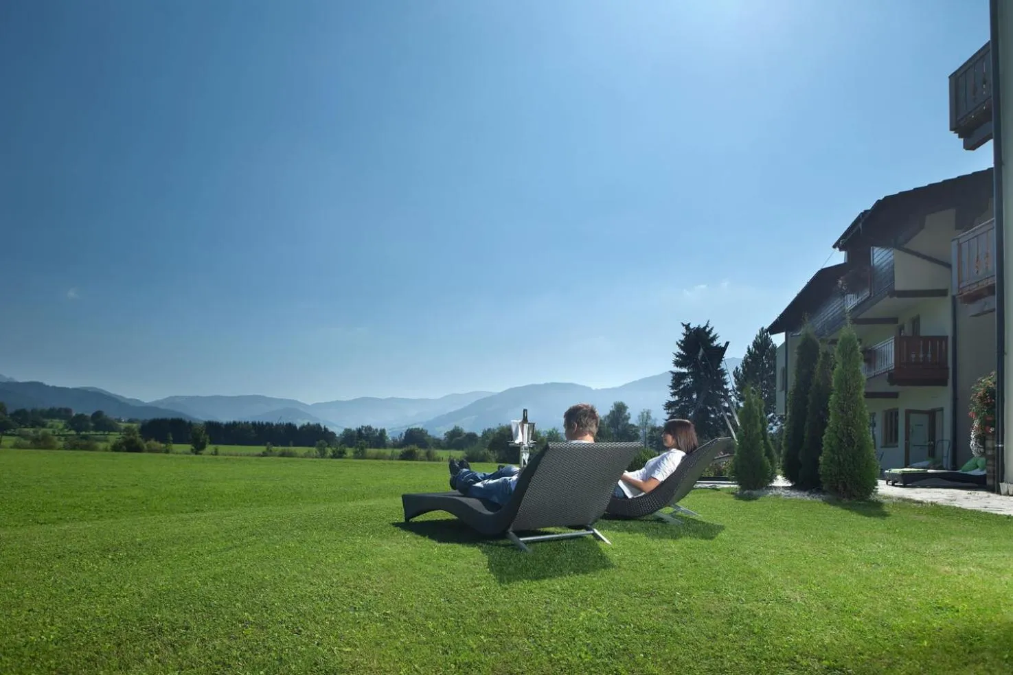 Mountain view in Hotel Saliter Hof