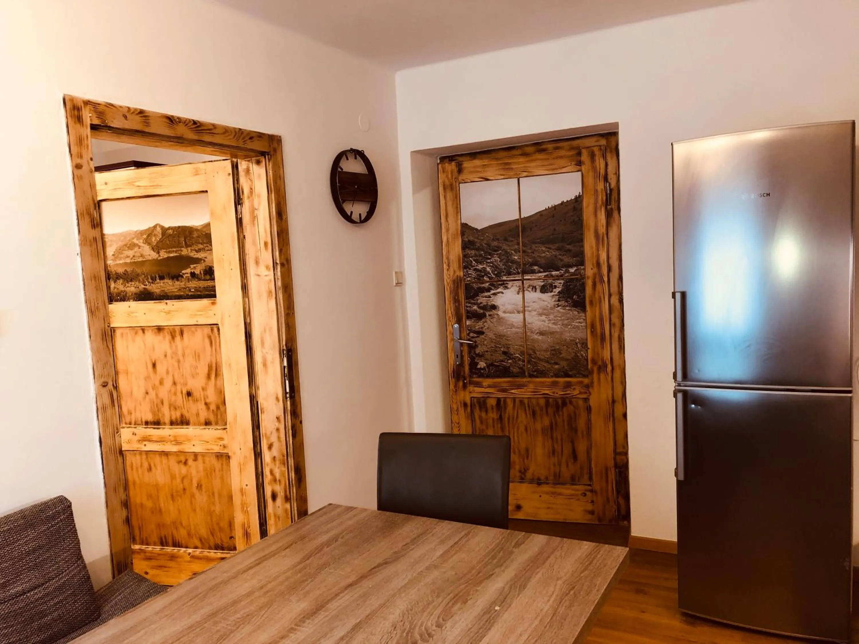 Kitchen or kitchenette in Familienappartements Eder - Free entry to Tauern SPA Kaprun included