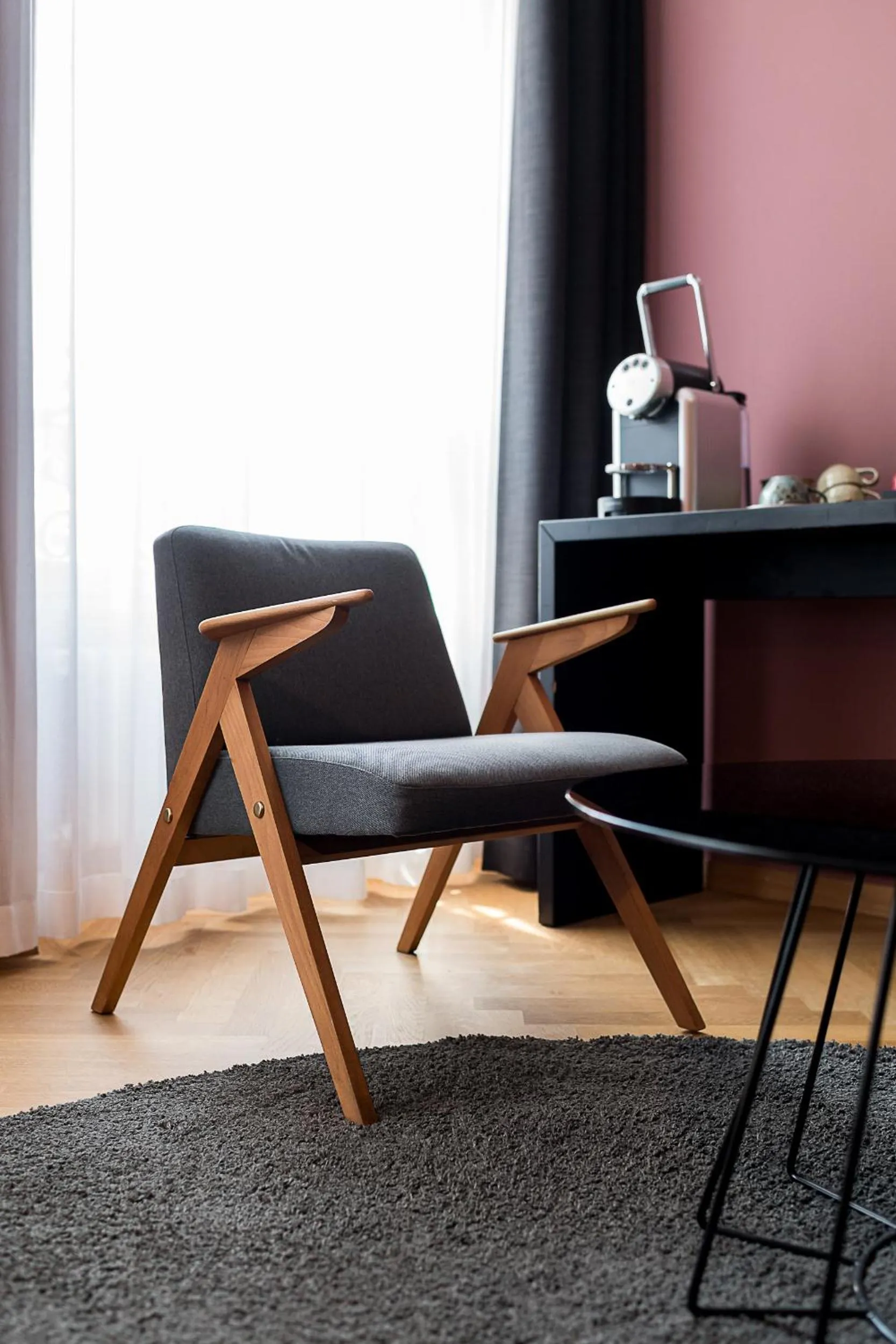 Seating area in ADLER Boutique Hotel