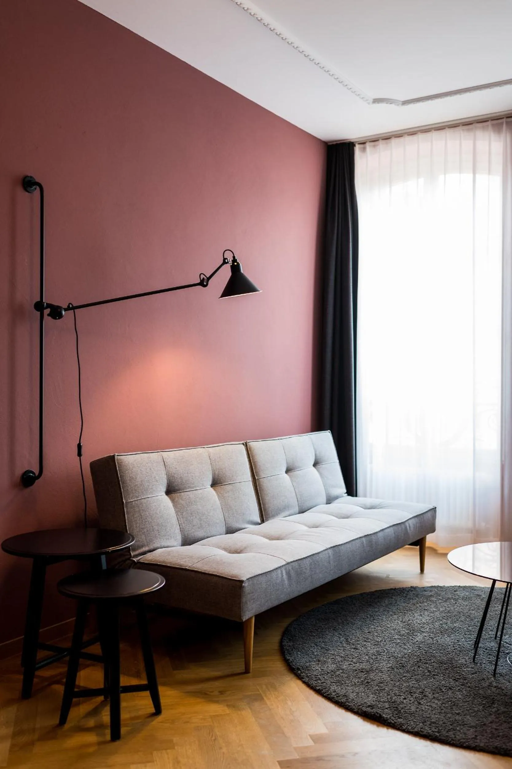 Seating area in ADLER Boutique Hotel