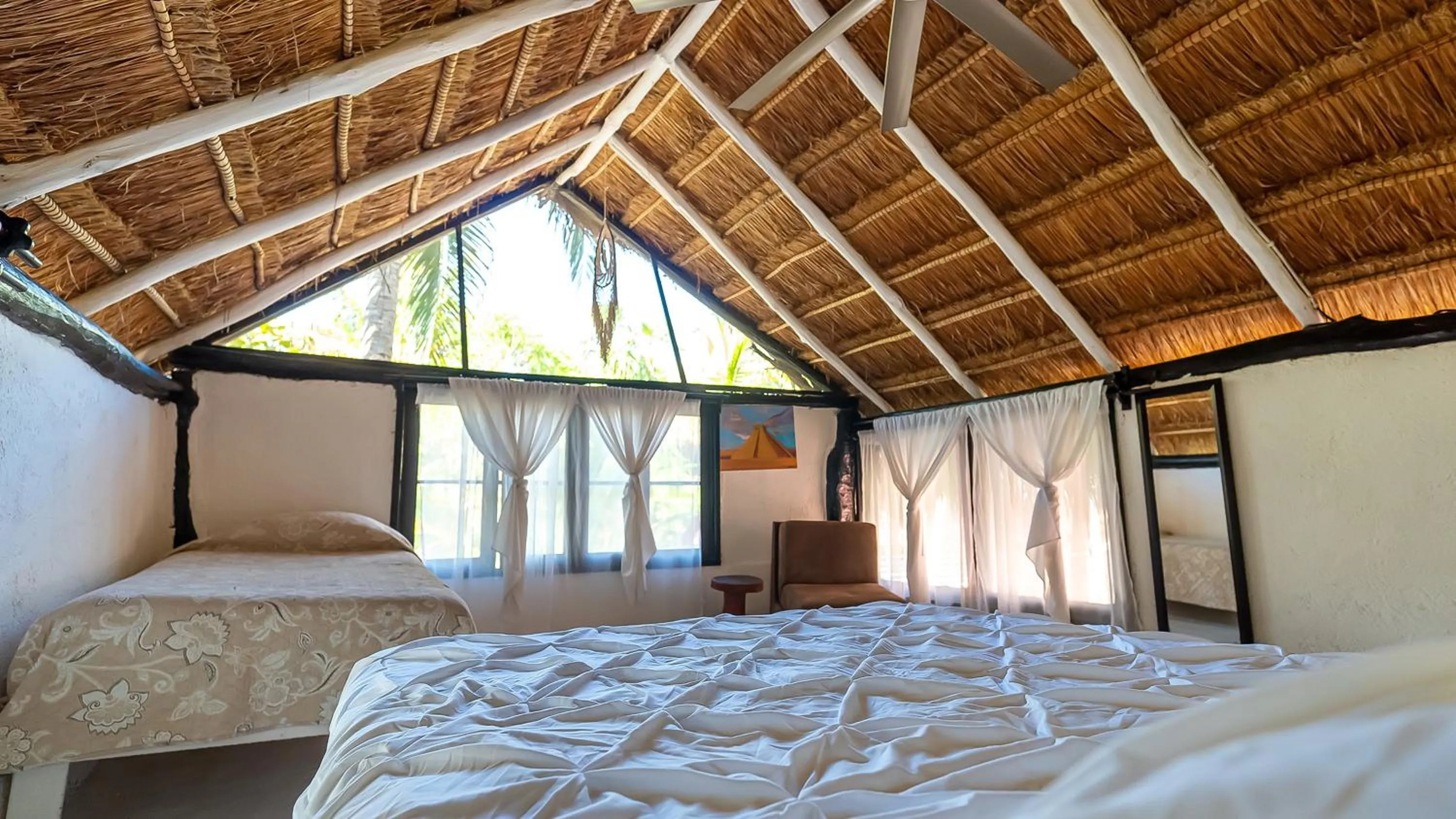 Photo of the whole room, Bed in Chancabañita Tulum