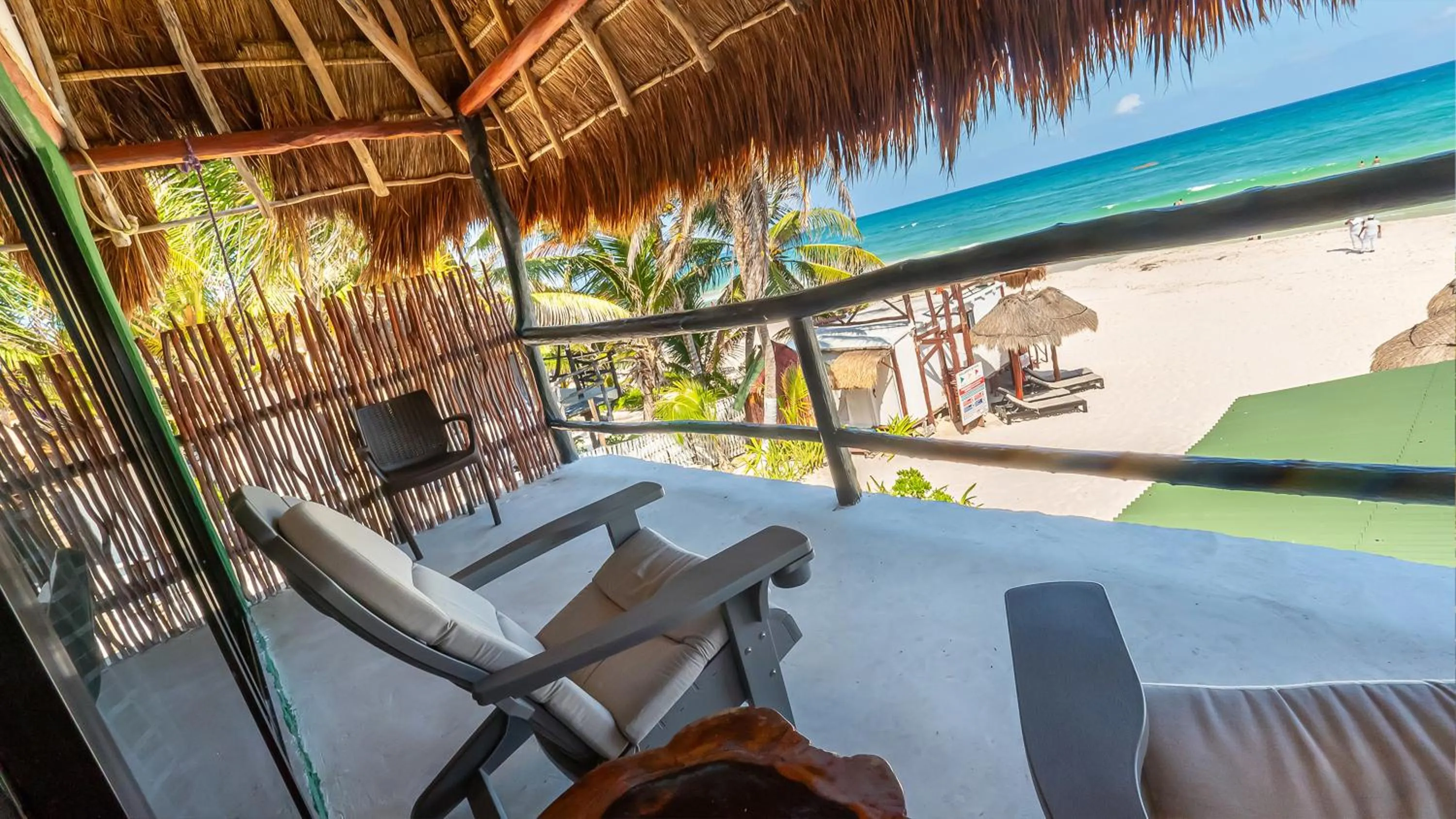 Balcony/Terrace in Chancabañita Tulum