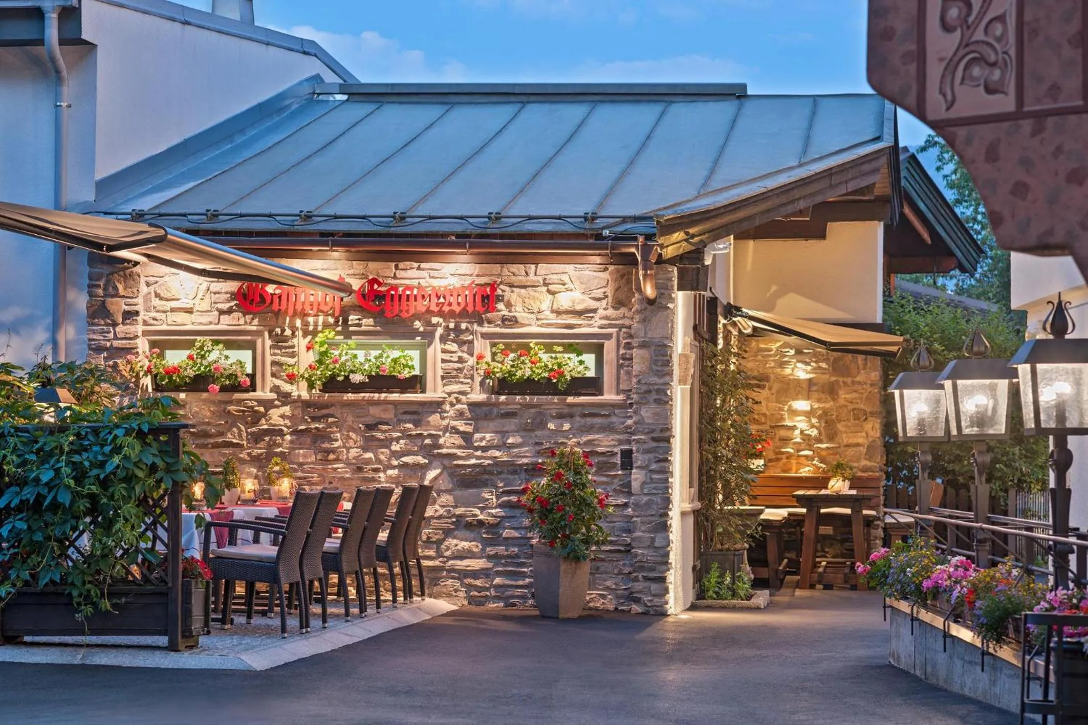 Patio in Eggerwirt Kitzbühel, Hotel & Restaurant