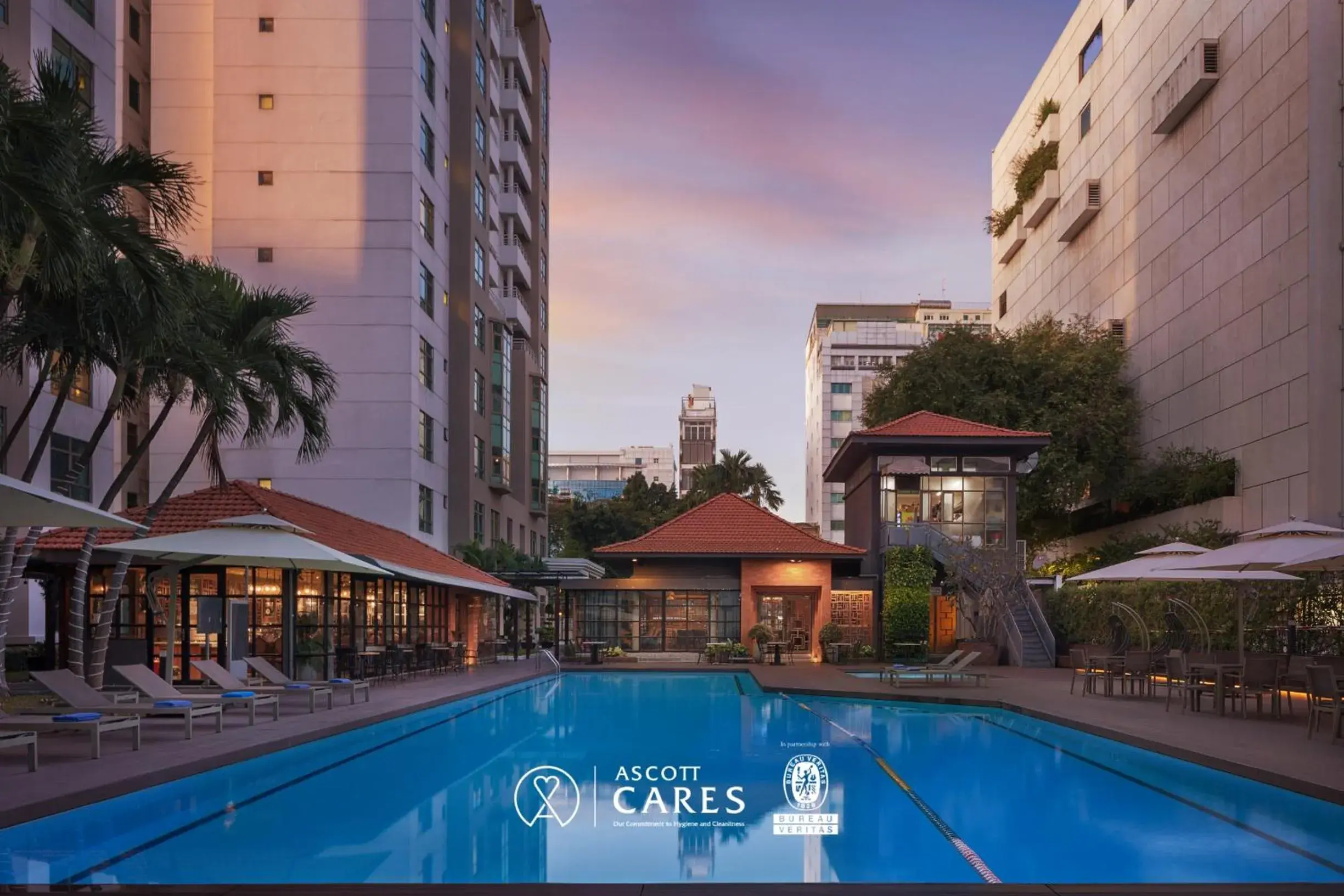 Pool view in Somerset Ho Chi Minh City Pool view in Somerset Ho Chi Minh City
