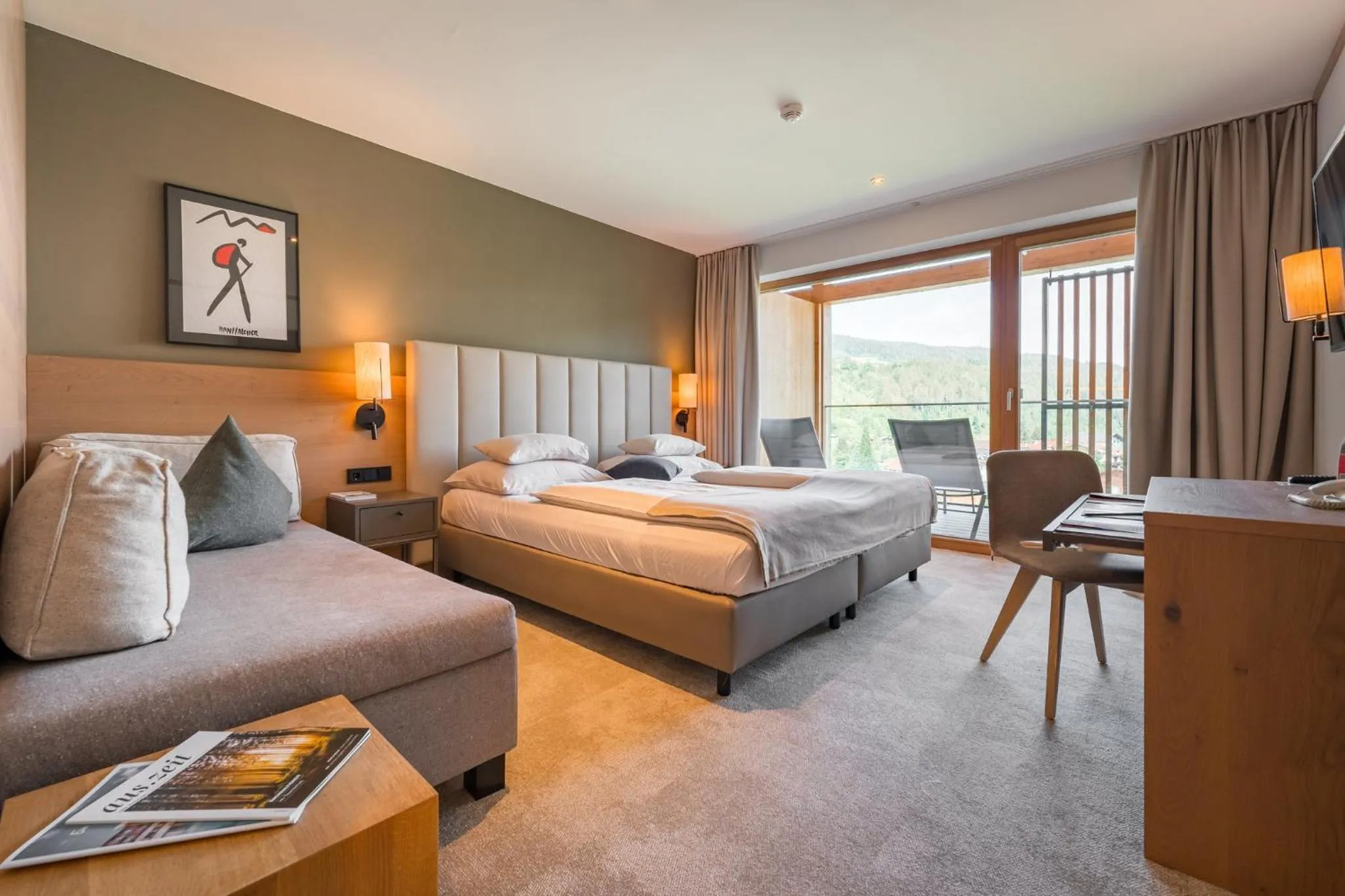 Bedroom, Bed in Das Hohe Salve Sportresort, 4 Sterne Superior