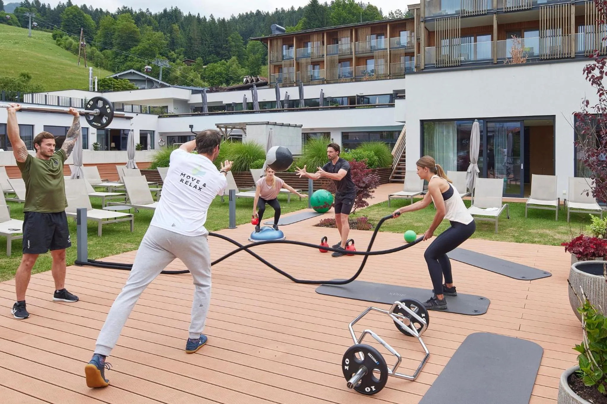 Fitness centre/facilities in Das Hohe Salve Sportresort, 4 Sterne Superior