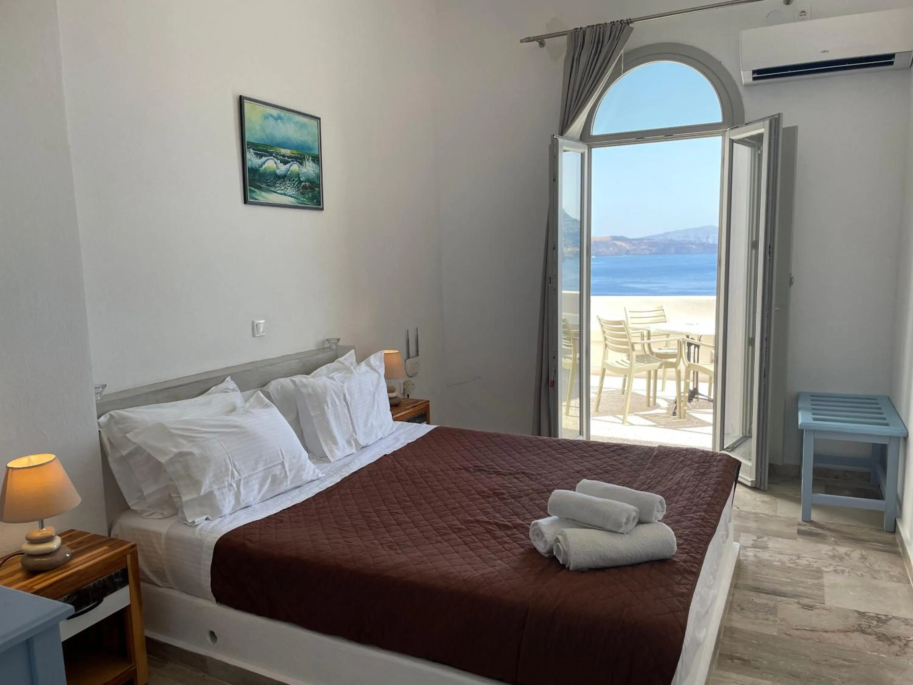 View (from property/room), Bed in Kokkinos Villas