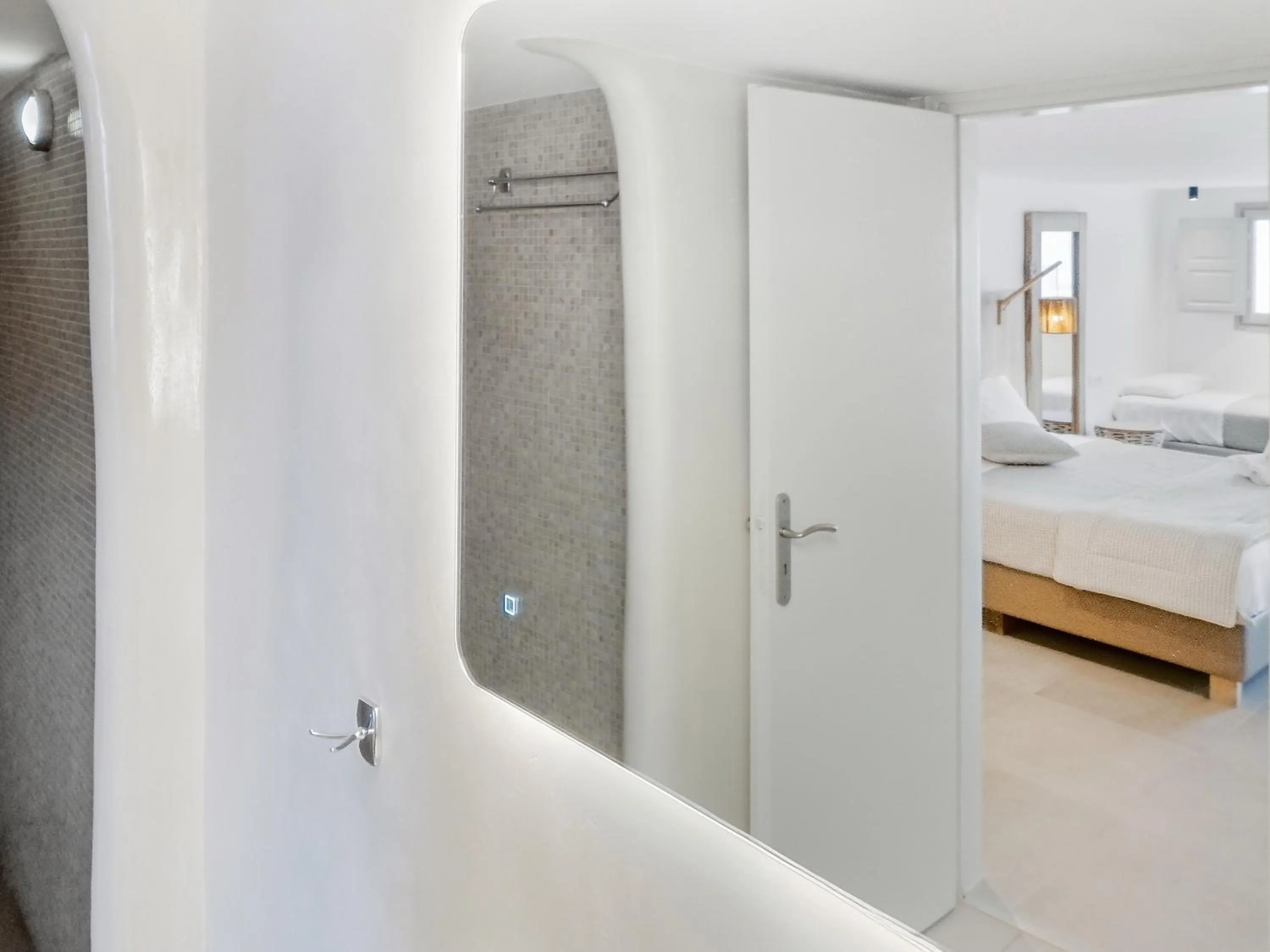 Bathroom, Bed in Kokkinos Villas