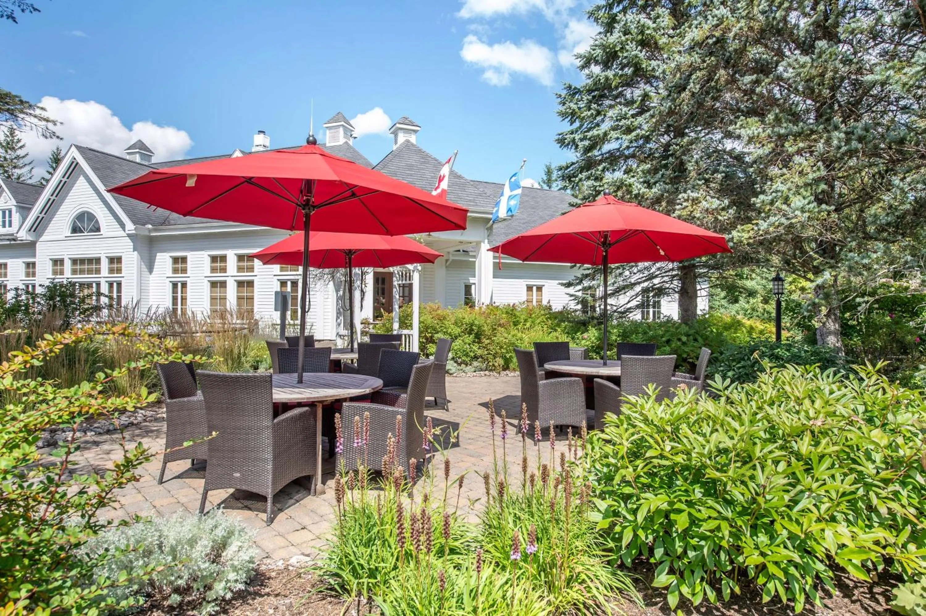 Patio in Hilton Grand Vacations Club Tremblant Canada