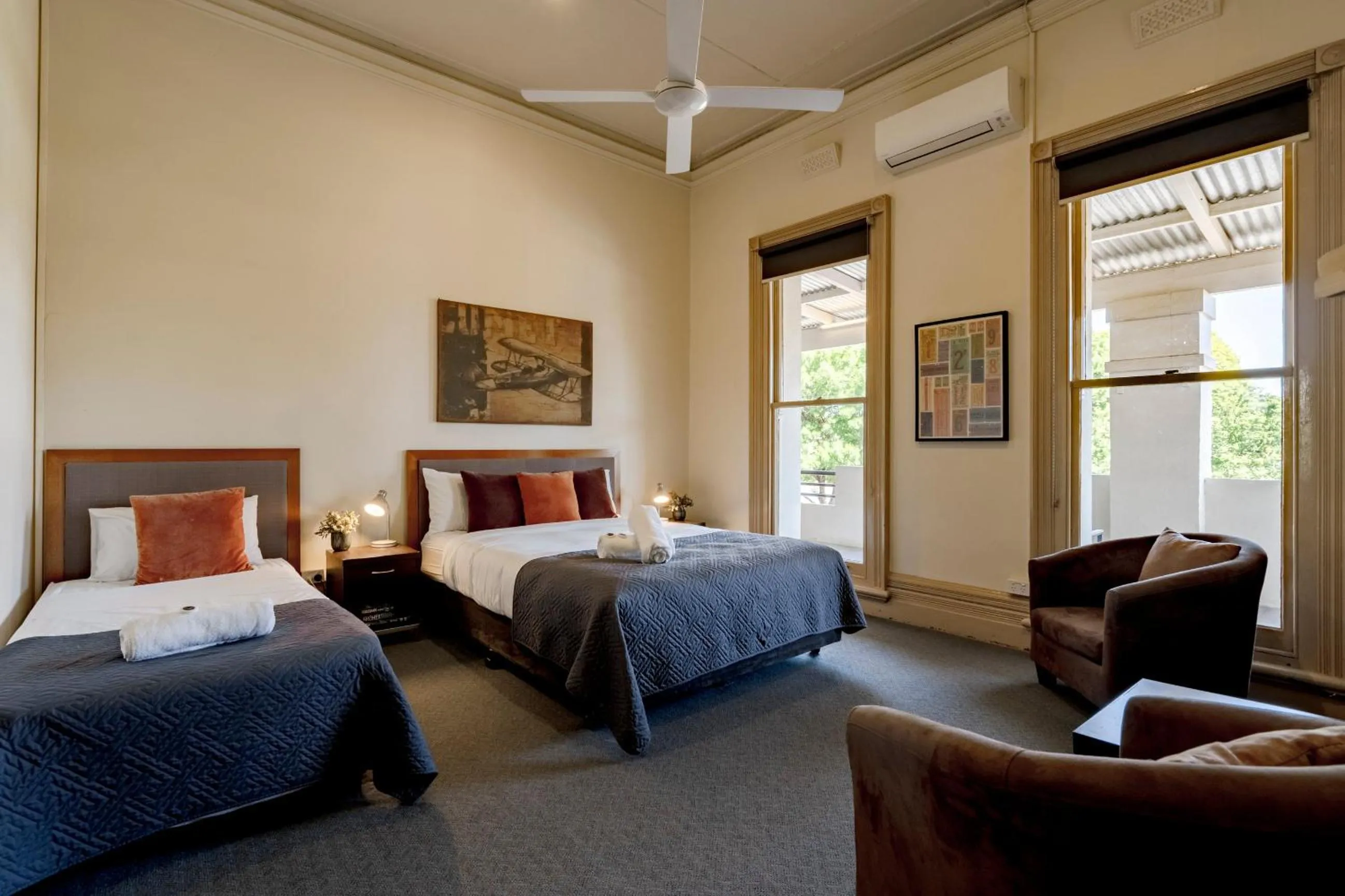 Bed in Delatite Hotel