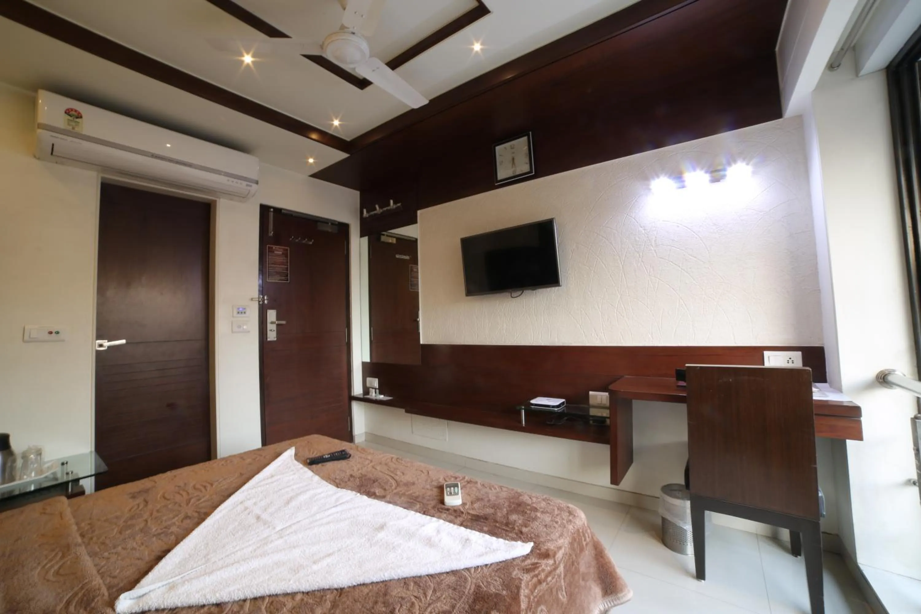 Photo of the whole room, Bed in Hotel Grand Pragati